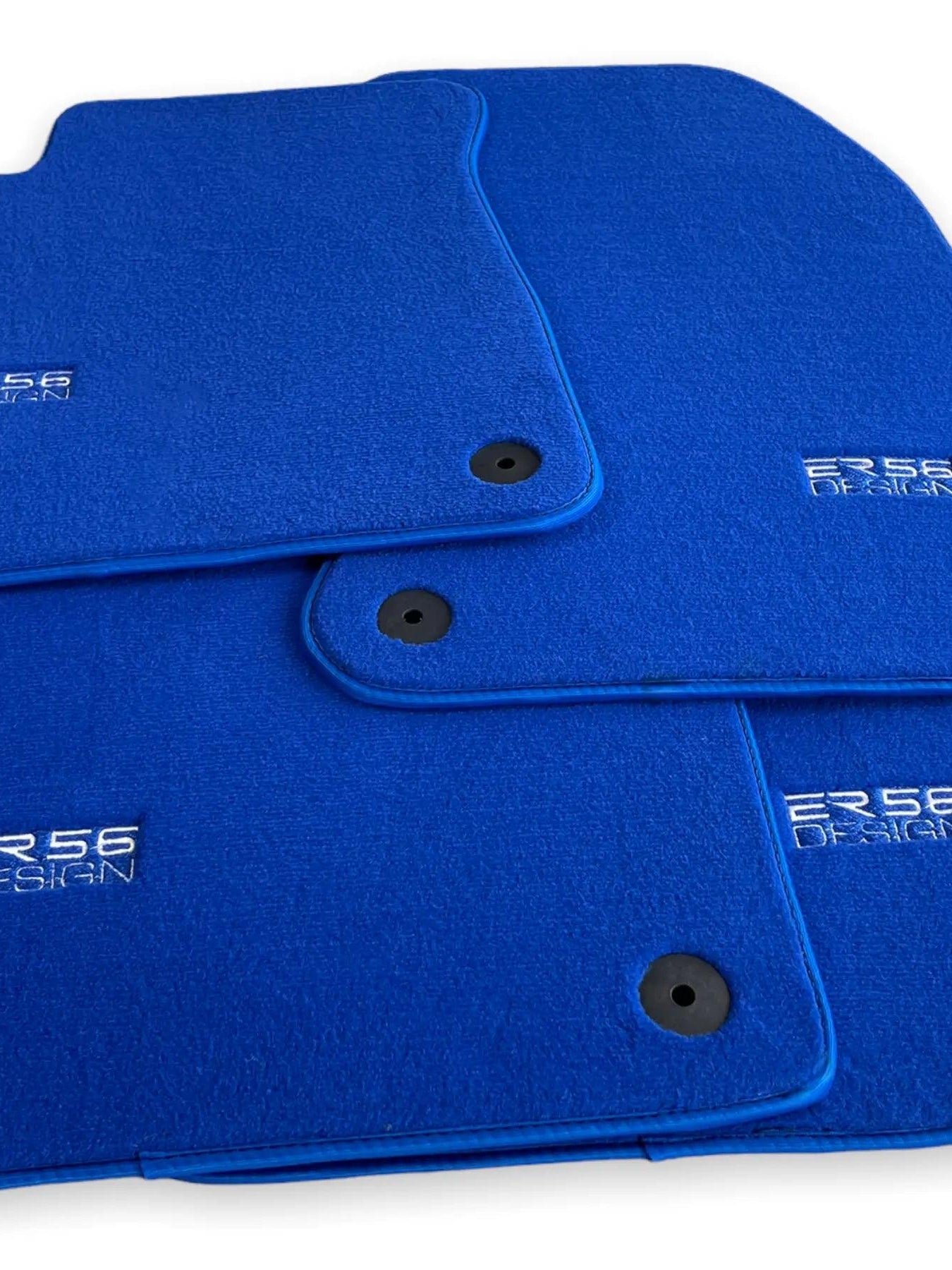 Blue Floor Mats for Audi Q4 E-tron (2021-2024) | ER56 Design