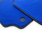 Blue Floor Mats For Ferrari 458 Italia 2009-2015 Carbon Fiber Leather - AutoWin