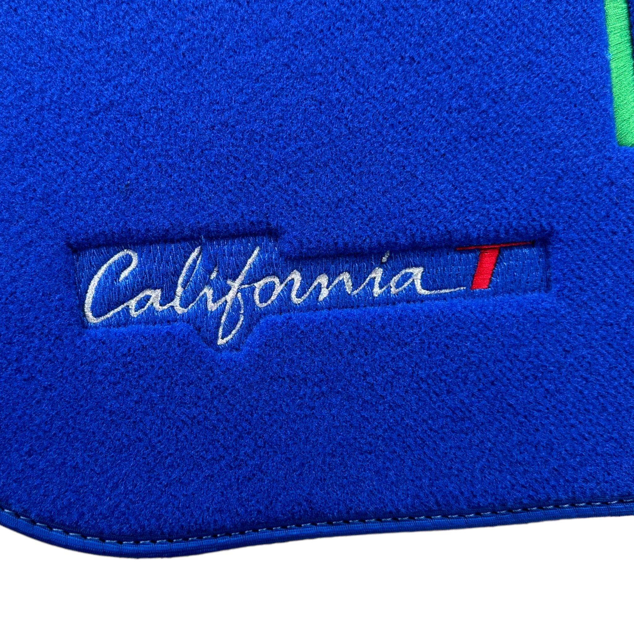 Blue Floor Mats For Ferrari California T 2015–2018 - AutoWin