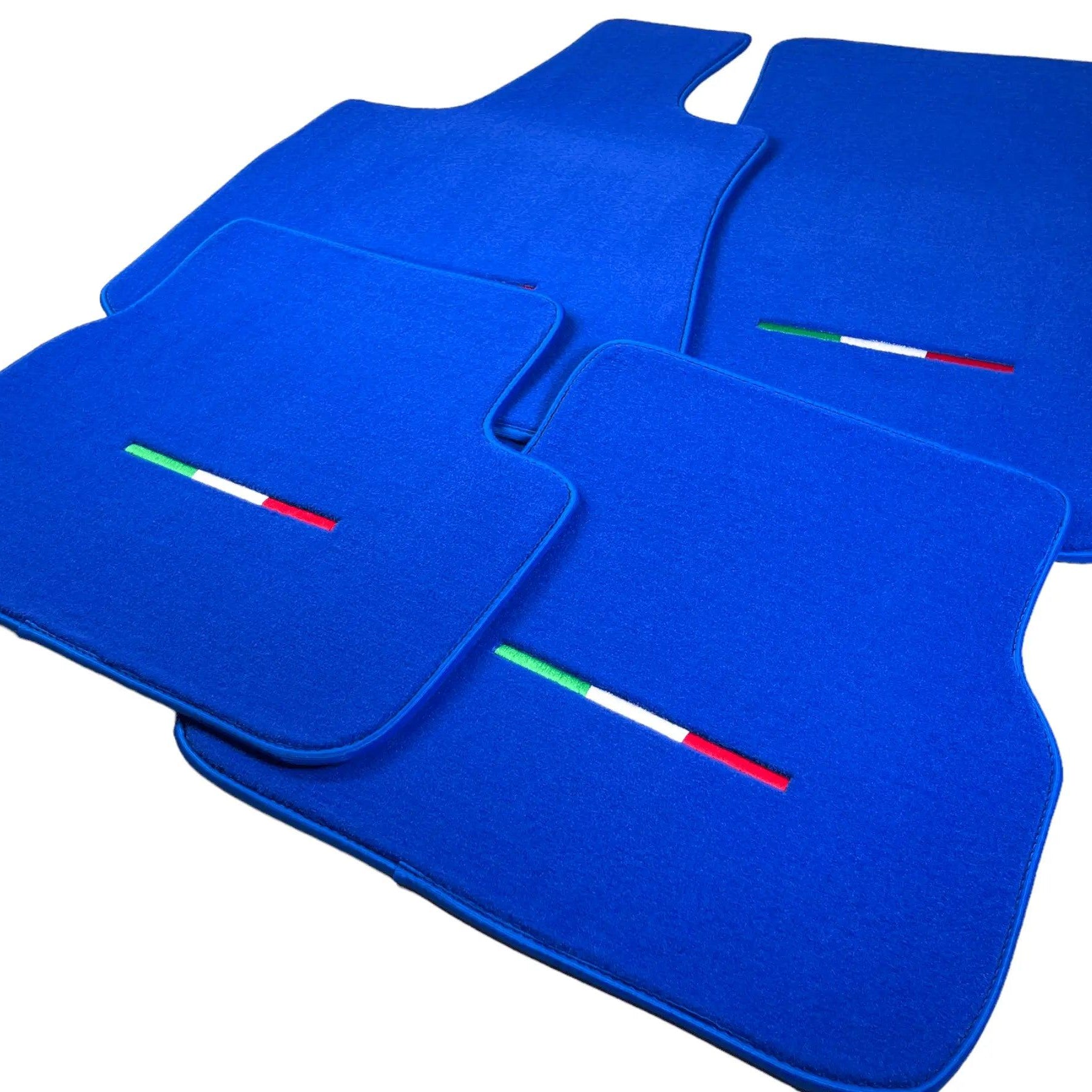 Blue Floor Mats For Maserati Coupé (2001-2007) Italy Edition - AutoWin