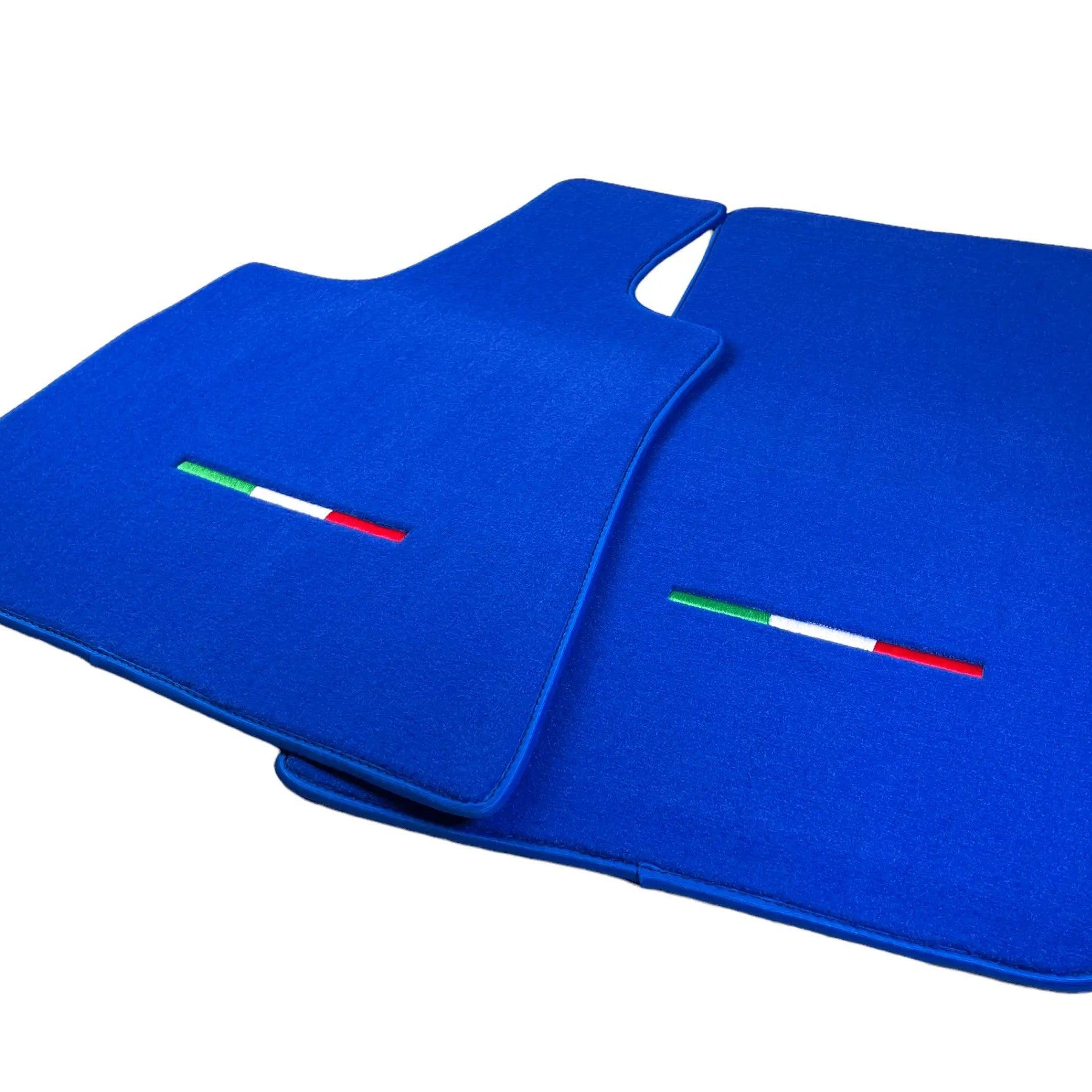 Blue Floor Mats For Maserati Coupé (2001-2007) Italy Edition - AutoWin