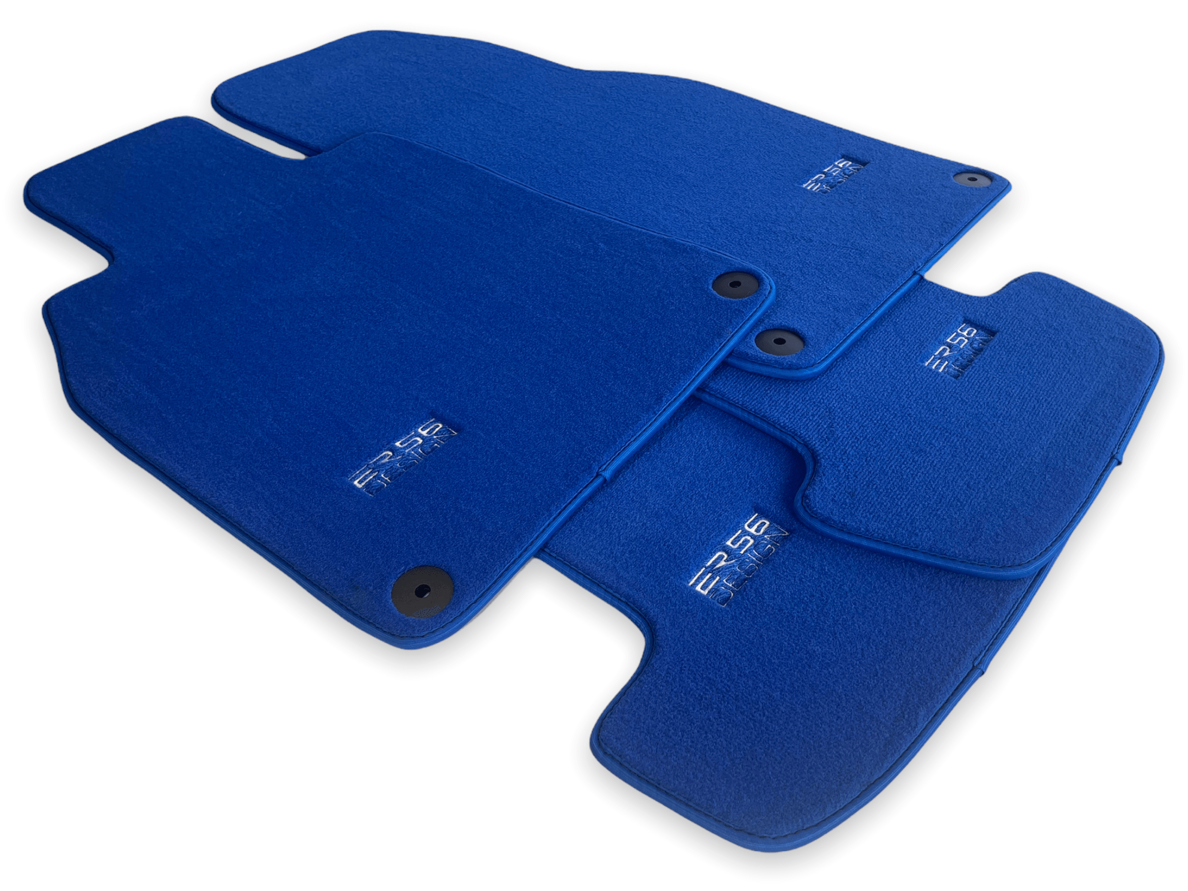 Blue Floor Mats for Porsche Taycan (2019-2023) | ER56 Design - AutoWin