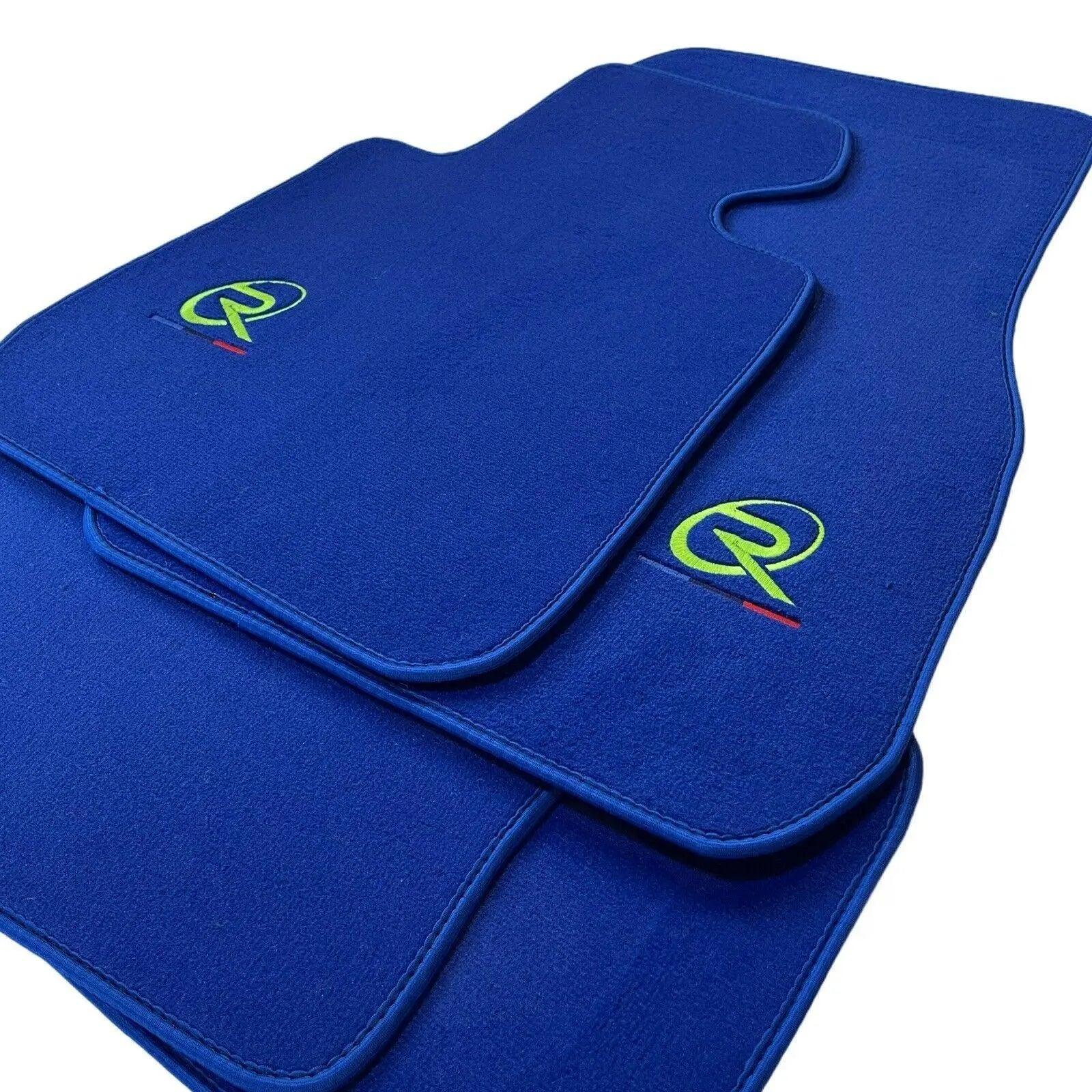 Blue Mats For BMW 4 Series G22 Coupe Tailored Set Perfect Fit - AutoWin