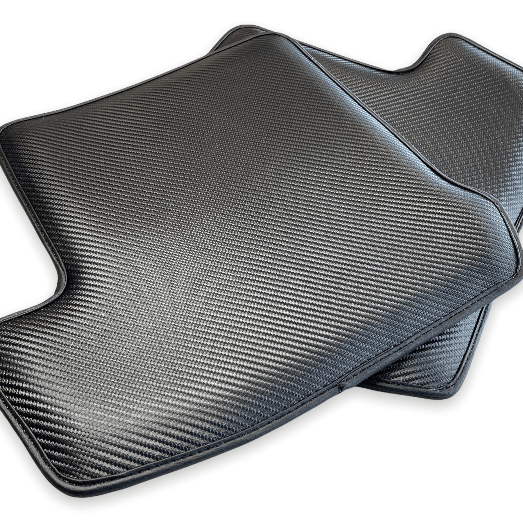 Carbon Fiber Floor Mats for Porsche Panamera (2009-2016) Green Sewing - AutoWin