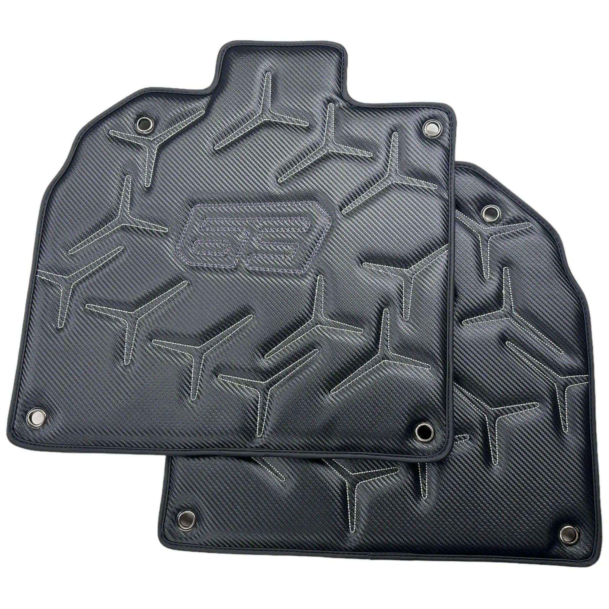 Carbon Leather Floor Mats for Lamborghini Aventador SVJ "63 Edition"