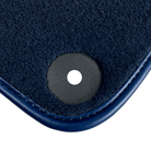 Dark Blue Floor Mats for Porsche 718 Boxster (2016-2023) with Leather - AutoWin