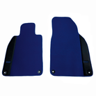 Dark Blue Floor Mats for Porsche 718 Boxster (2016-2023) with Leather - AutoWin