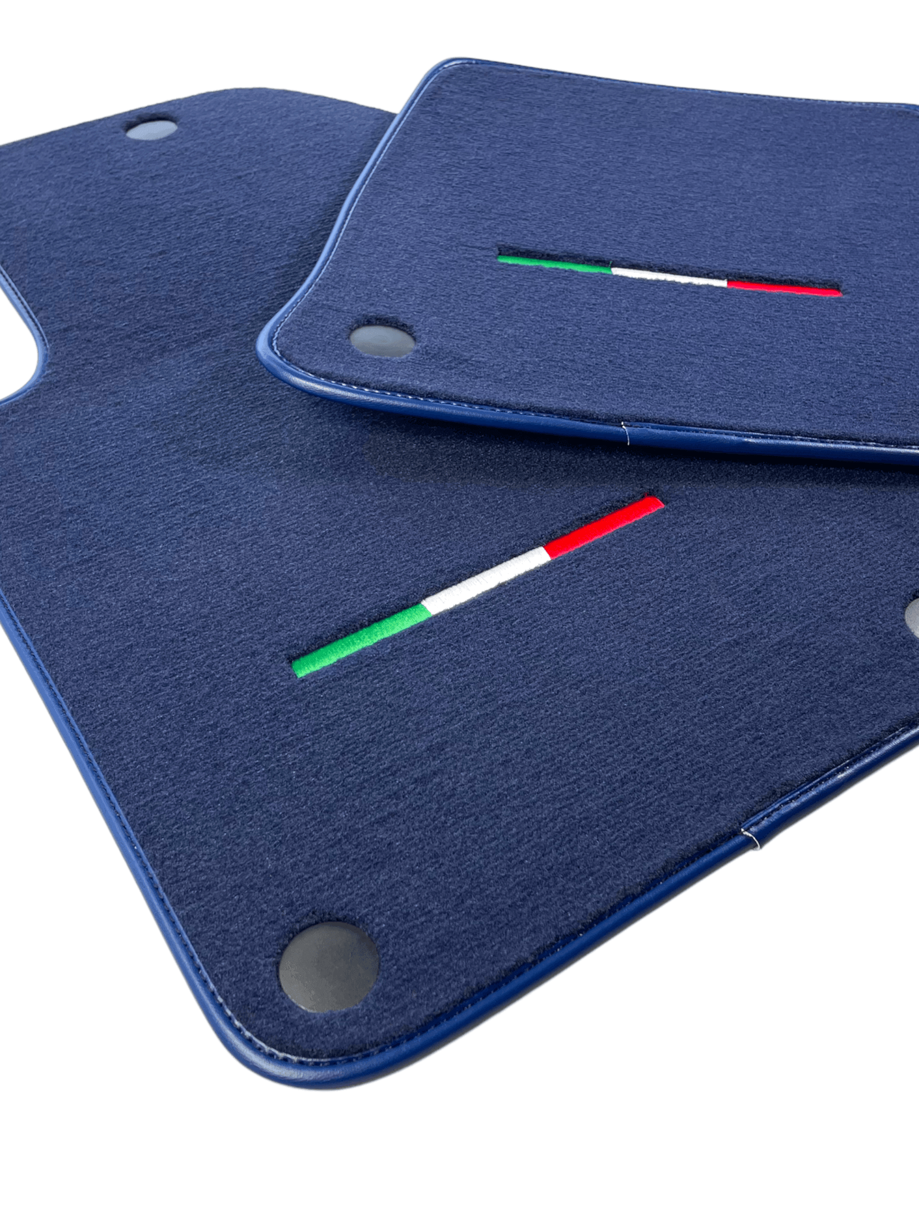 Dark Blue Floor Mats For Ferrari 612 Scaglietti 2005-2011 Italian Edition - AutoWin