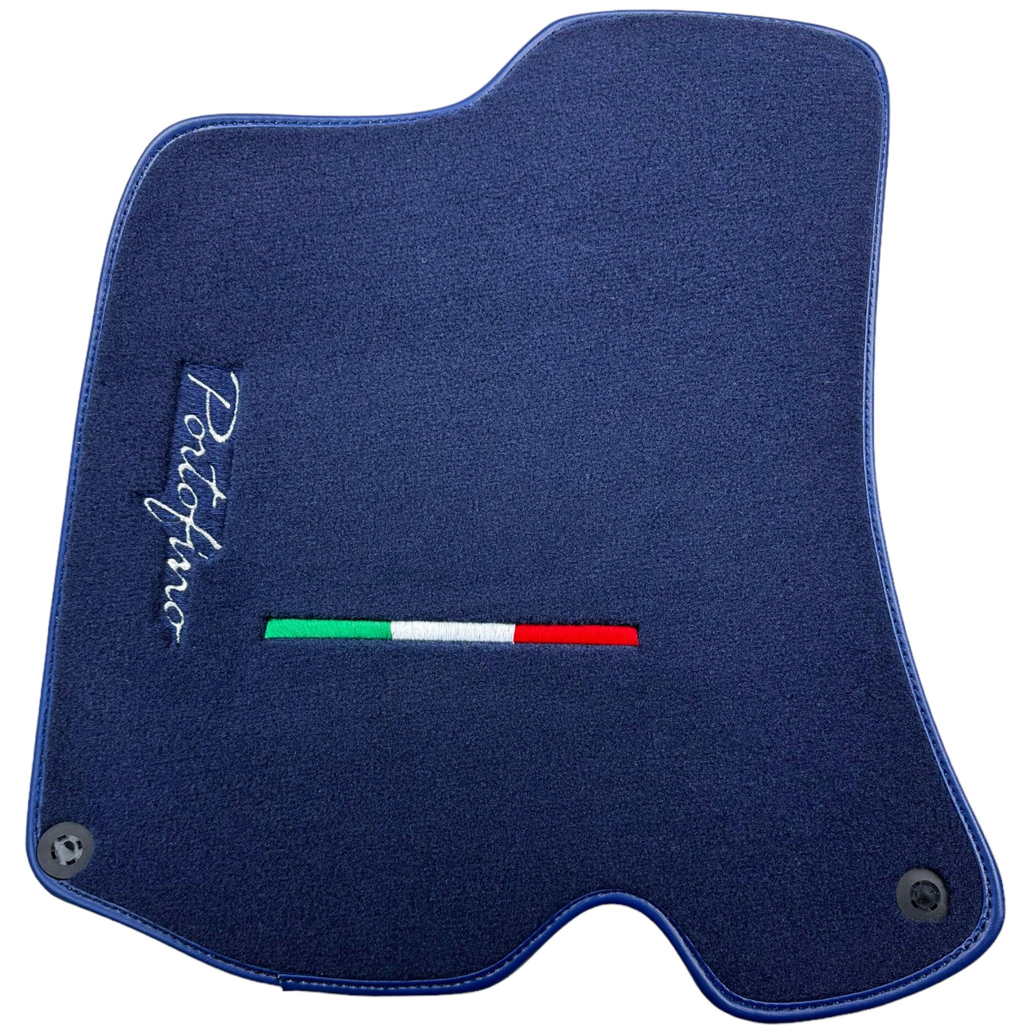 Dark Blue Floor Mats for Ferrari Portofino (2018-2023) Italian Edition