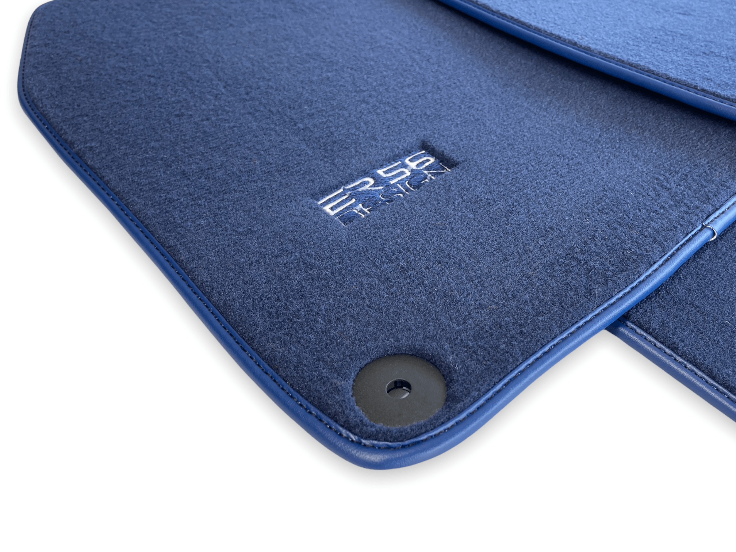 Dark Blue Floor Mats for Porsche Macan (2014-2023) | ER56 Design - AutoWin