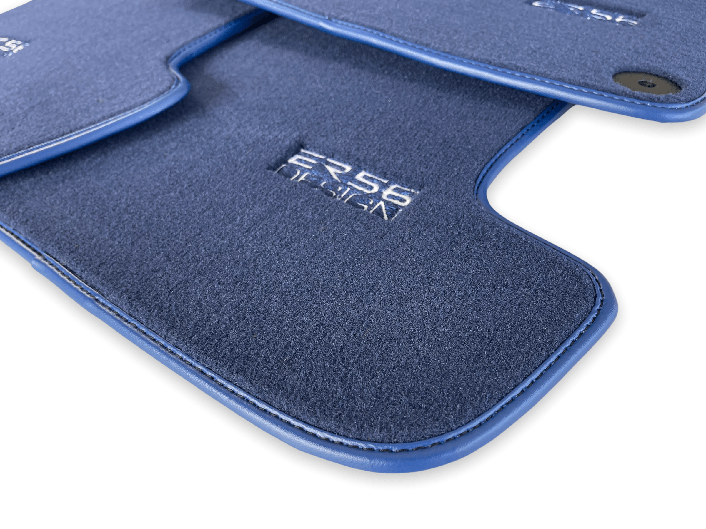 Dark Blue Floor Mats for Porsche Panamera (2017-2023) | ER56 Design - AutoWin
