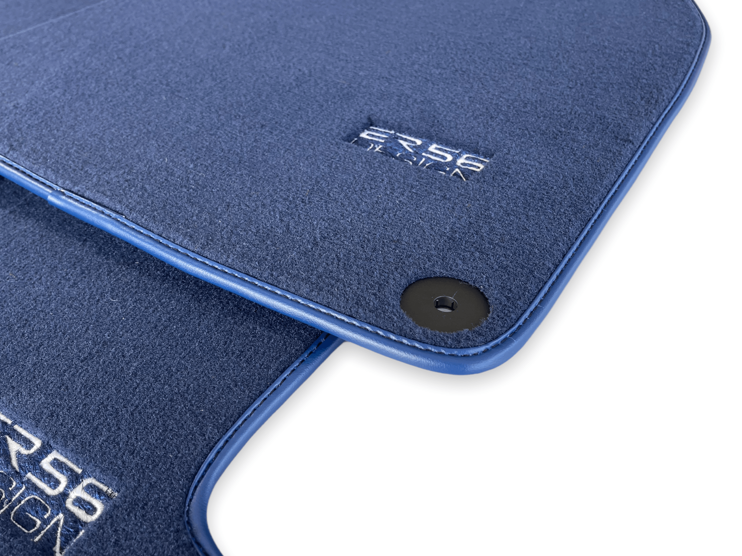 Dark Blue Floor Mats for Porsche Taycan (2019-2023) | ER56 Design - AutoWin