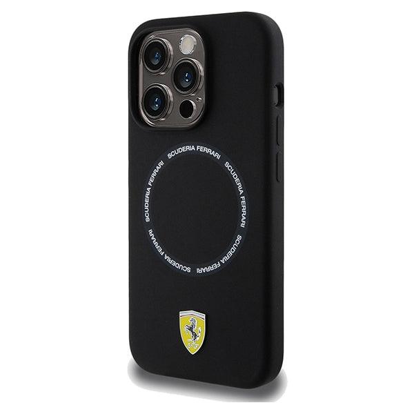 Ferrari Printed Ring MagSafe Hardcase for iPhone 15 Pro Max 6.7"