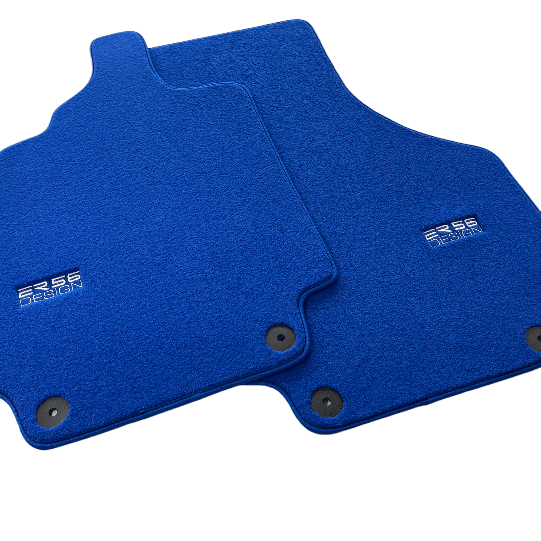 Floor Mats for Audi R8 1nd Gen 2007-2013 Blue Carpet Er56 Design - AutoWin