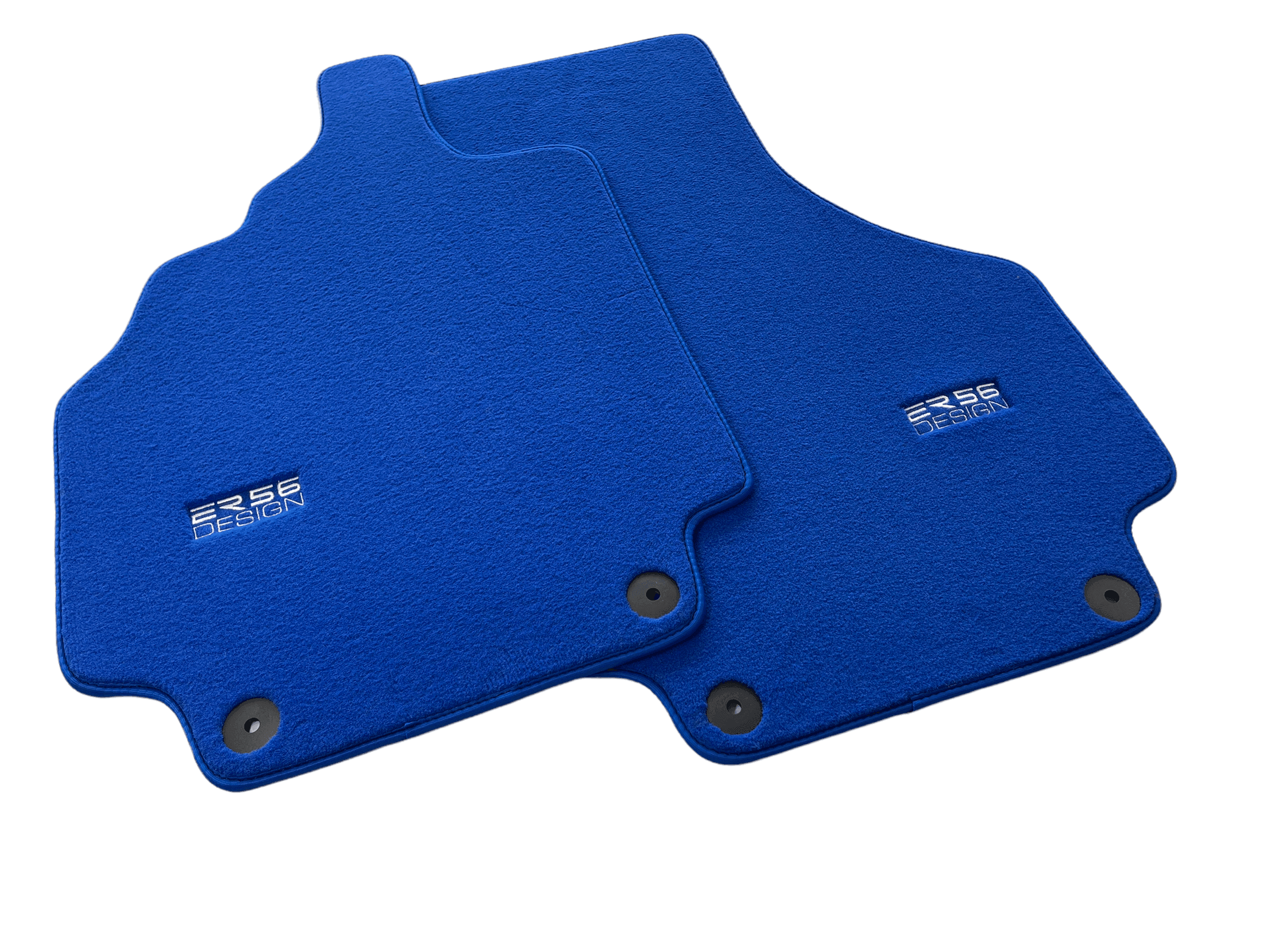 Floor Mats for Audi R8 1nd Gen 2007-2013 Blue Carpet Er56 Design - AutoWin