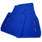 Blue Floor Mats For BMW Z4 Series E85 Convertible (2003-2008) With M Package - AutoWin
