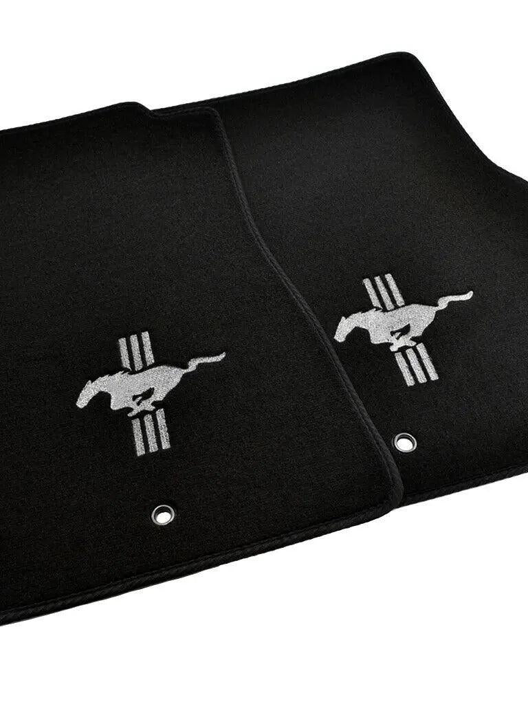 Floor Mats For Ford Mustang 2015-2018 With Silver Pony - AutoWin
