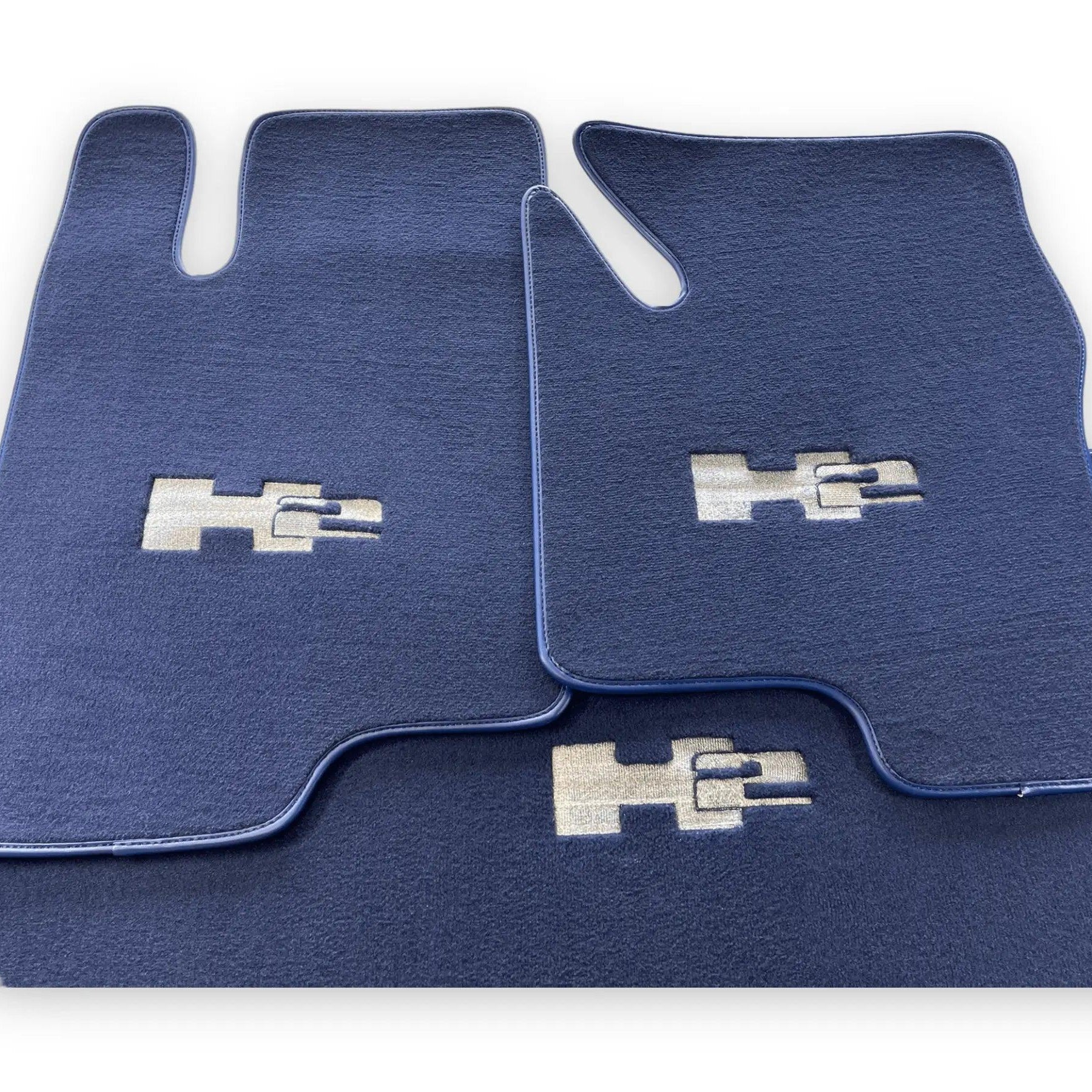 Floor Mats For Hummer H2 2003-2009 Tailored Dark Blue Color Carpets - AutoWin
