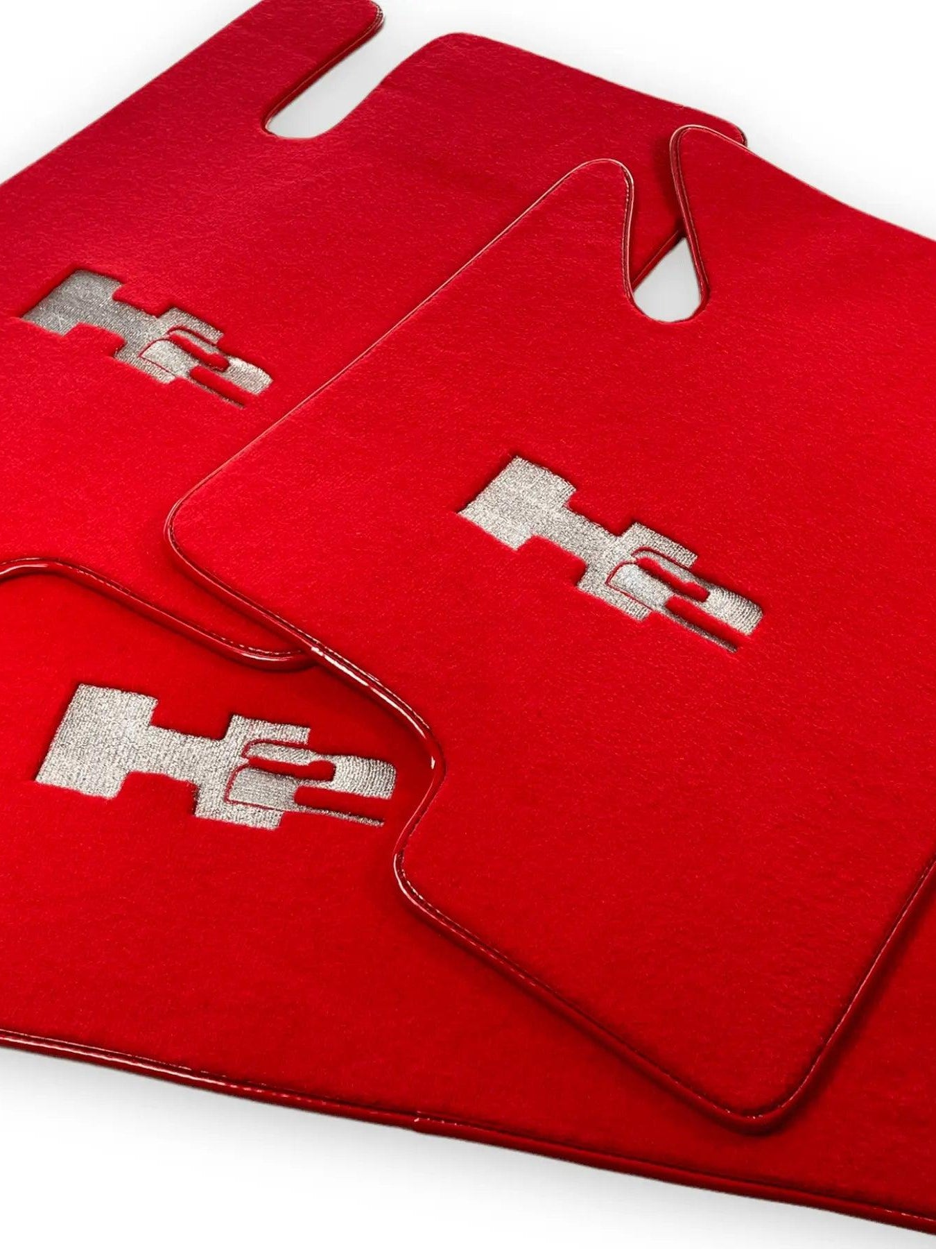 Floor Mats For Hummer H2 2003-2009 Tailored Dark Red Color Carpets - AutoWin