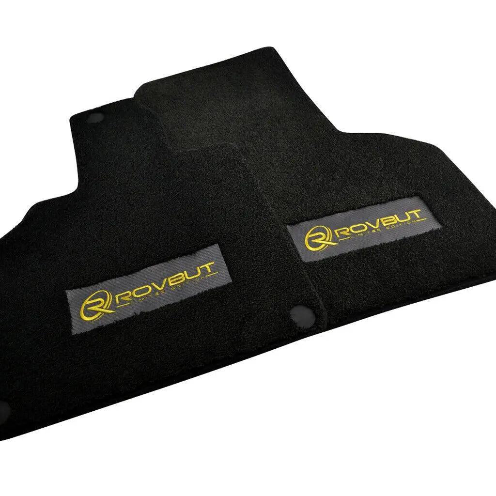 Floor Mats for Lamborghini Gallardo Leather Carbon Tailored ROVBUT Limited Edition - AutoWin
