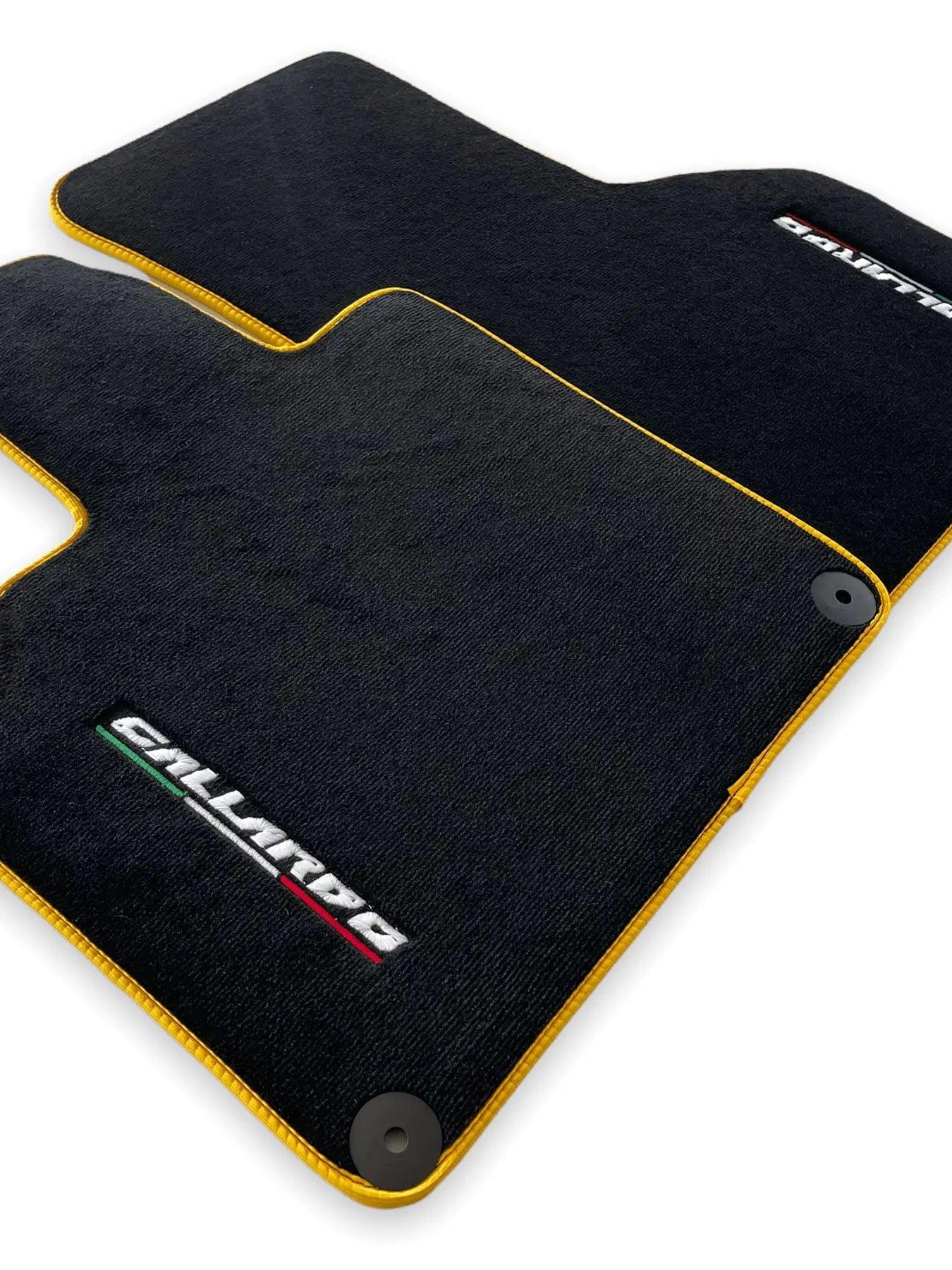 Floor Mats for Lamborghini Gallardo Autowin Brand Yellow Trim - AutoWin