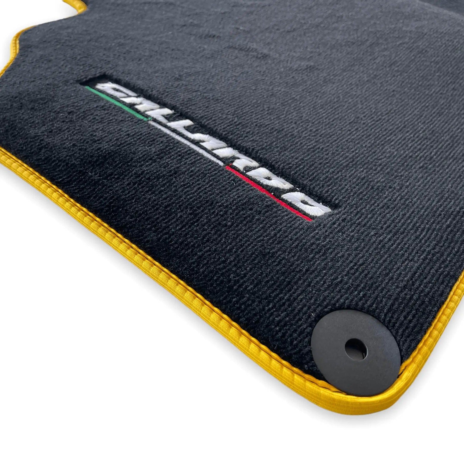 Floor Mats for Lamborghini Gallardo Autowin Brand Yellow Trim - AutoWin