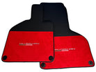 Floor Mats for Lamborghini Huracan Alcantara Red Leather With Huracan Logo - AutoWin