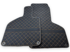 Black Floor Mats for Lamborghini Huracan Perfomante Alcantara Leather