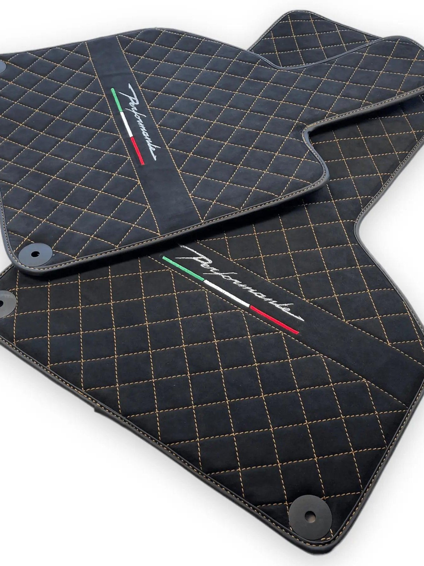 Floor Mats for Lamborghini Huracan Perfomante Alcantara Leather - AutoWin