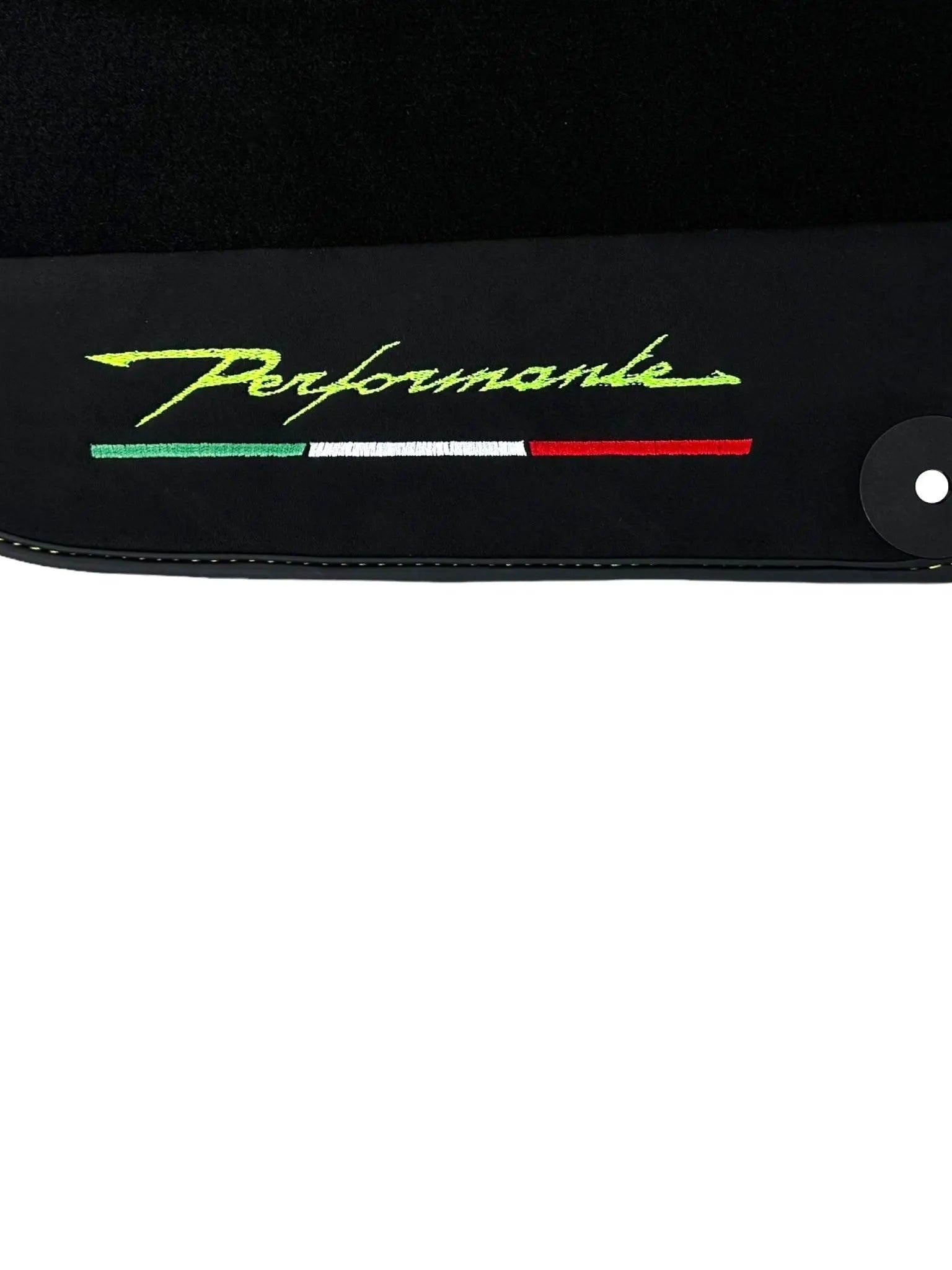 Floor Mats for Lamborghini Huracan Perfomante with Alcantara Leather