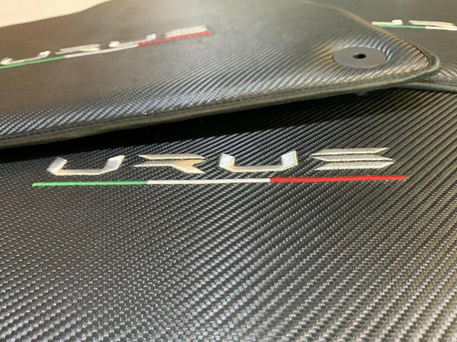Floor Mats For Lamborghini Urus Carbon Leather Tailored - AutoWin