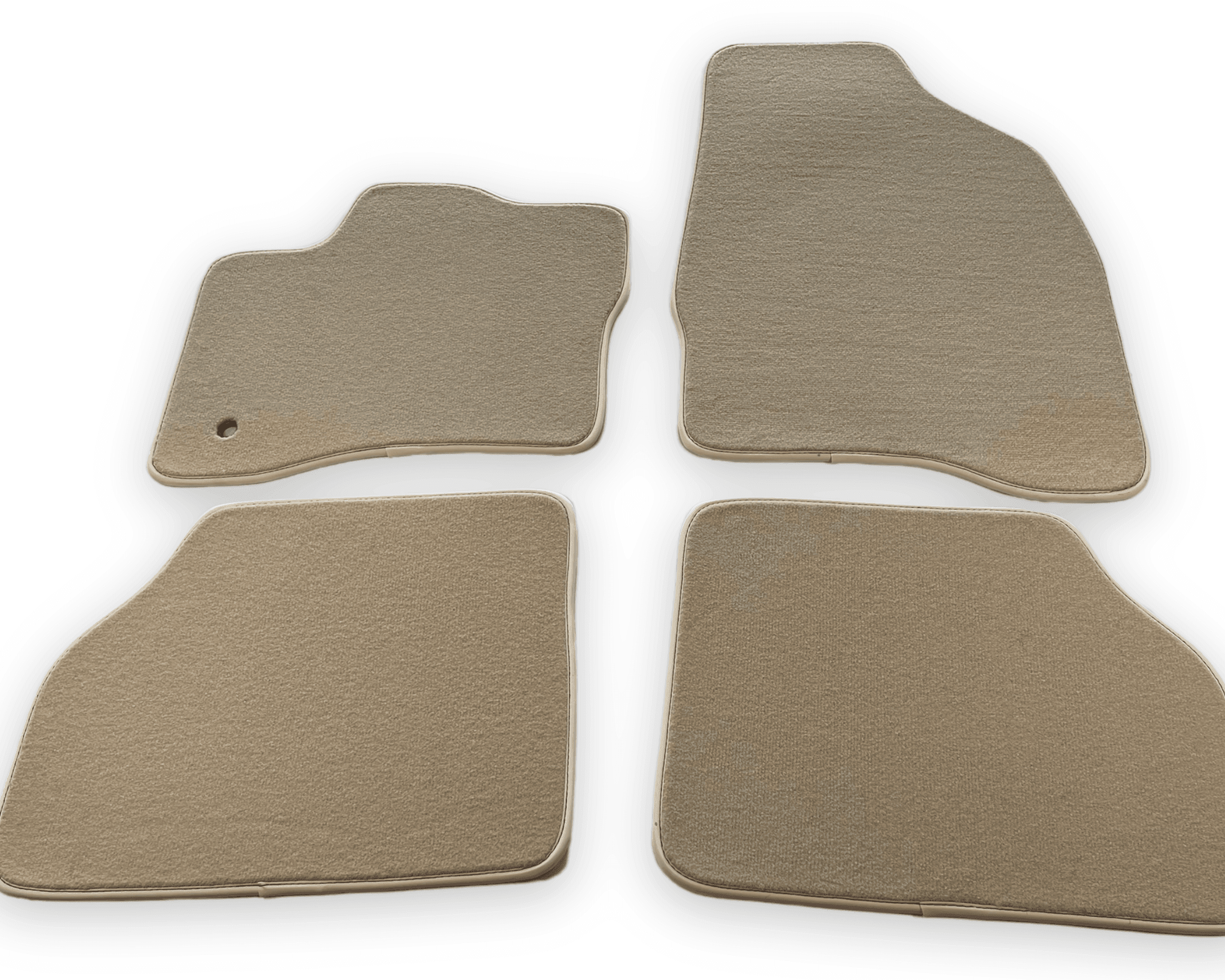 Floor Mats For Lincoln MKS 2009-2016 Beige Tailored Carpets - AutoWin