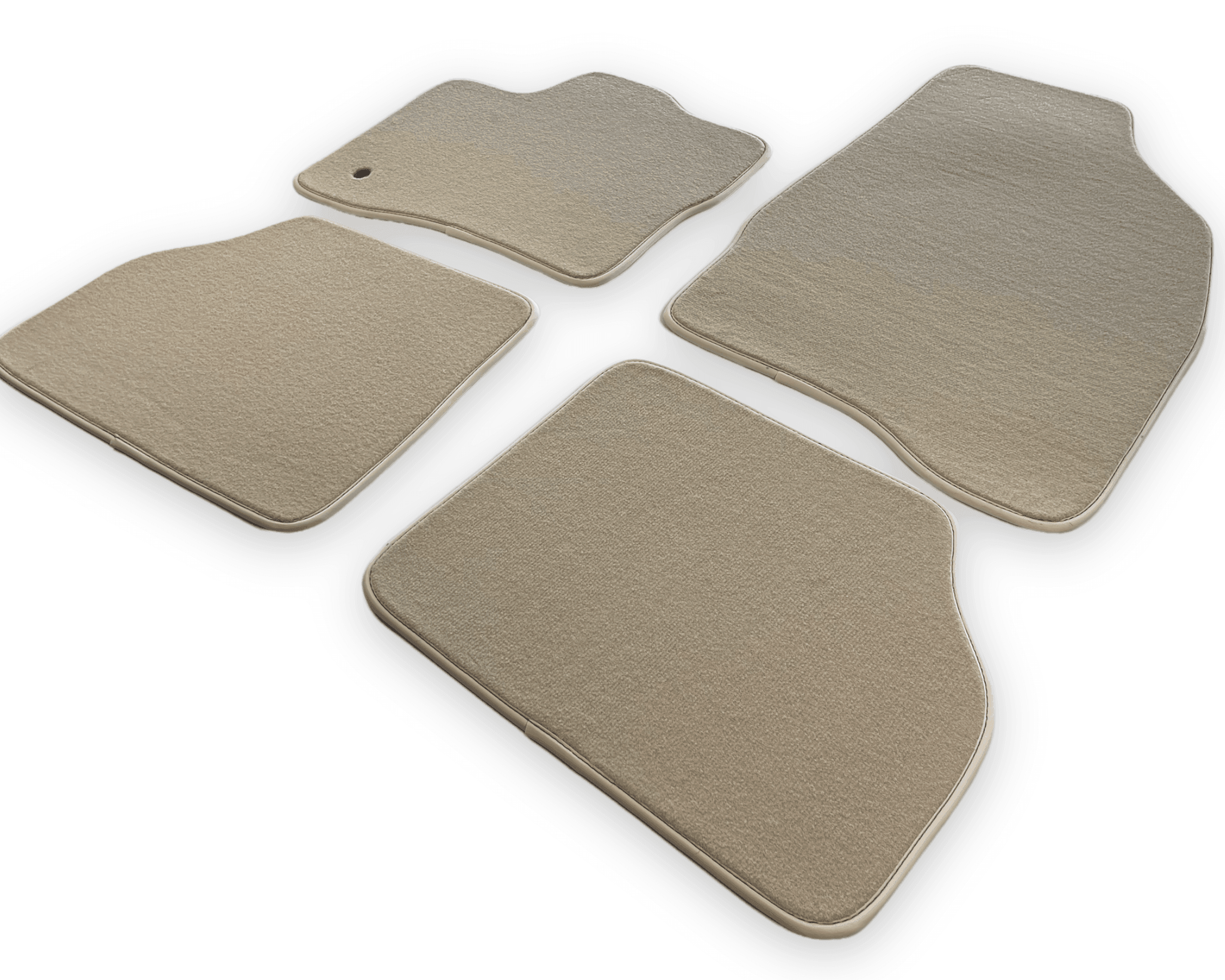 Floor Mats For Lincoln MKS 2009-2016 Beige Tailored Carpets - AutoWin