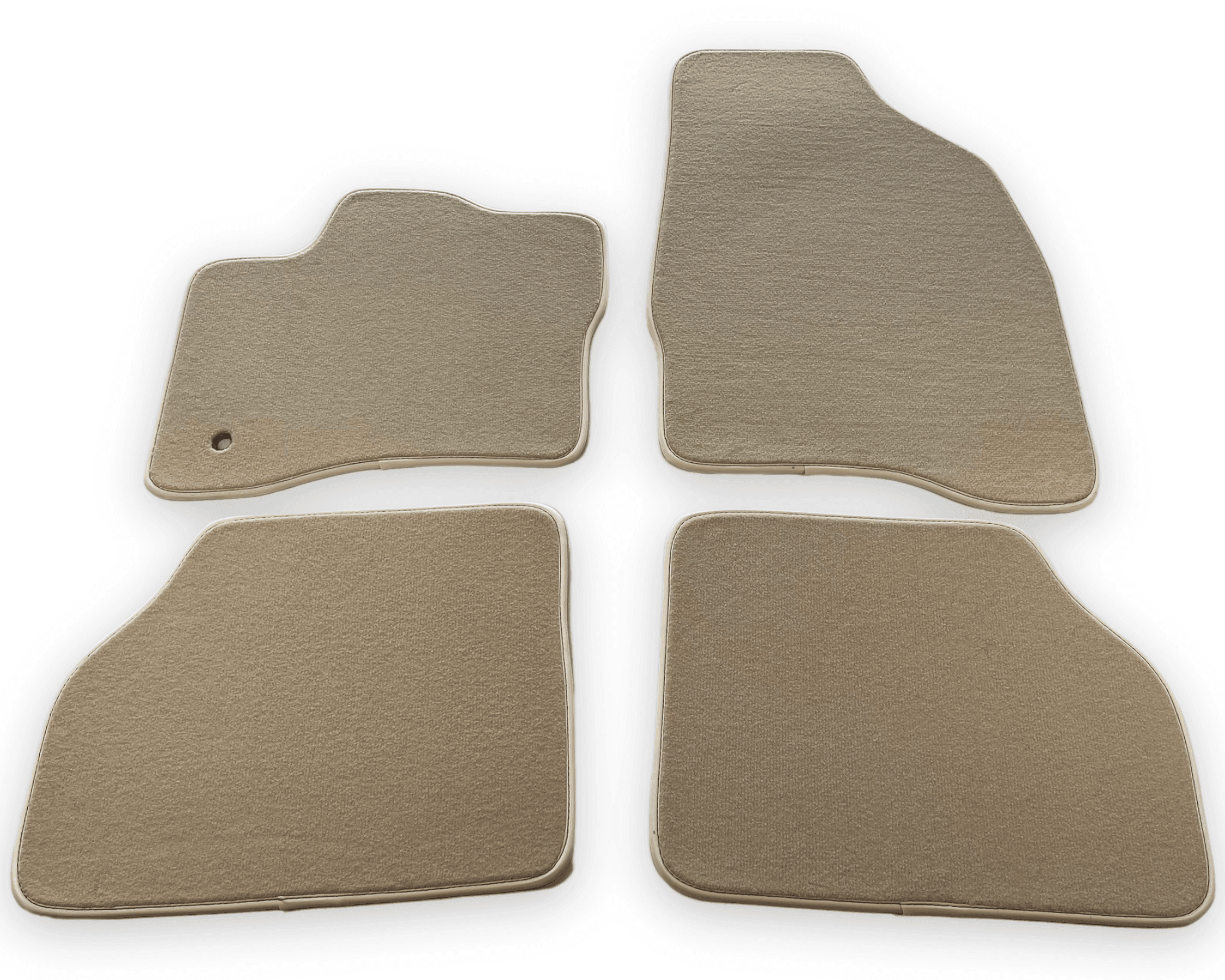 Floor Mats For Lincoln MKS 2009-2016 Beige Tailored Carpets - AutoWin