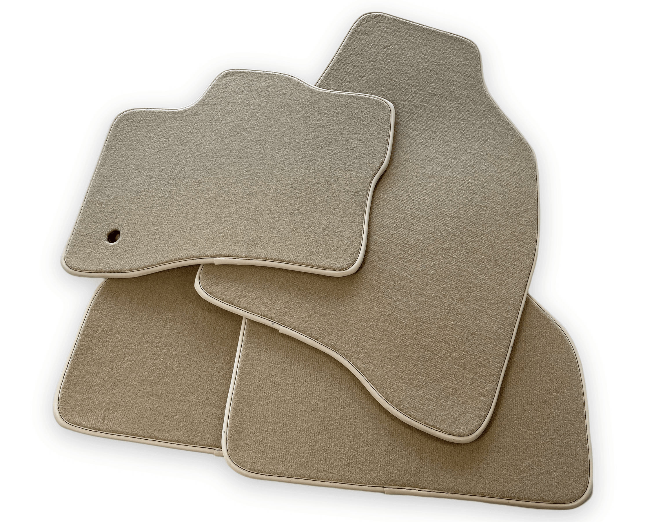 Floor Mats For Lincoln MKS 2009-2016 Beige Tailored Carpets - AutoWin