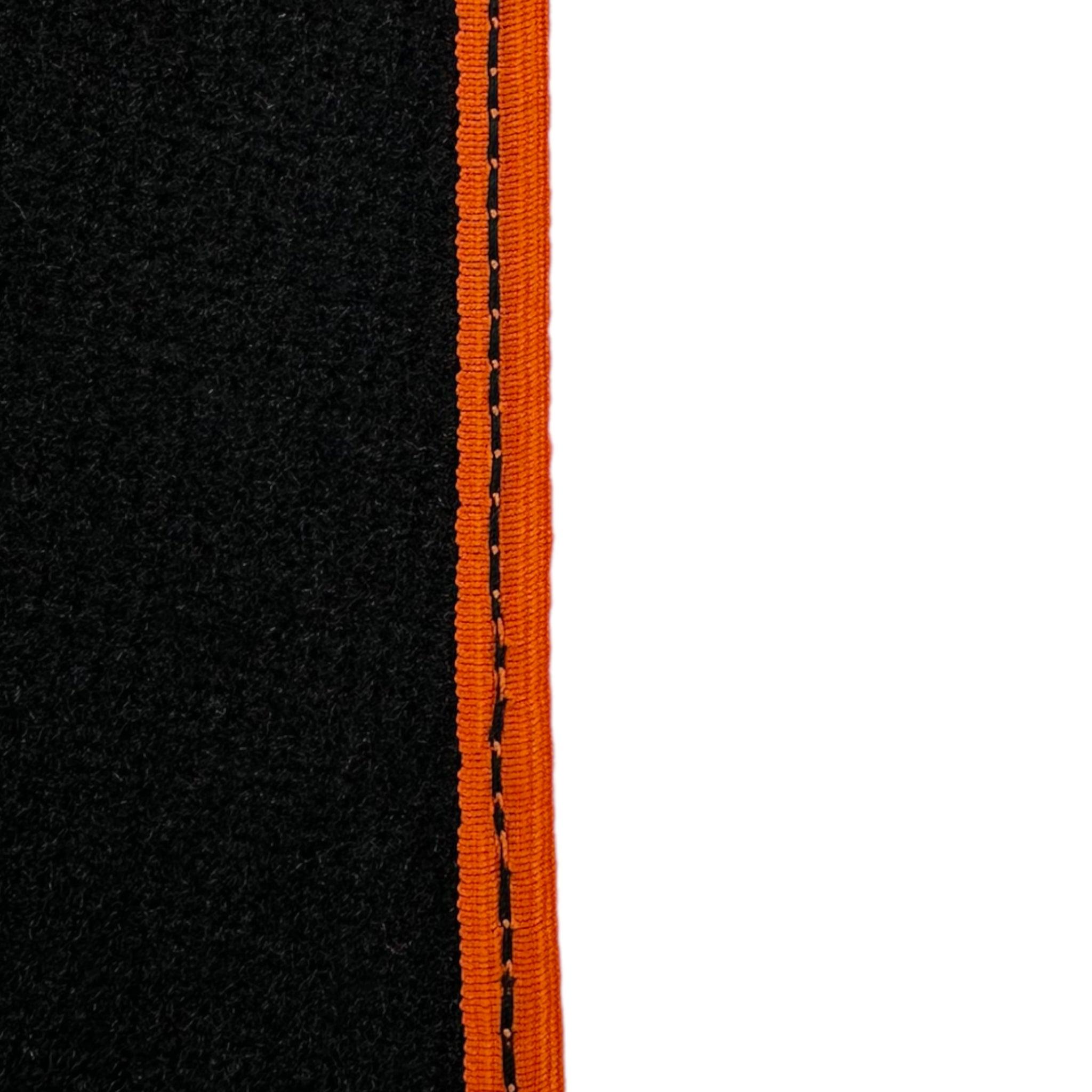 Floor Mats For McLaren 720S Black Tailored With Orange Trim
