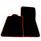 Floor Mats for McLaren 570S (2015-2021) Black Tailored with Orange Trim - AutoWin