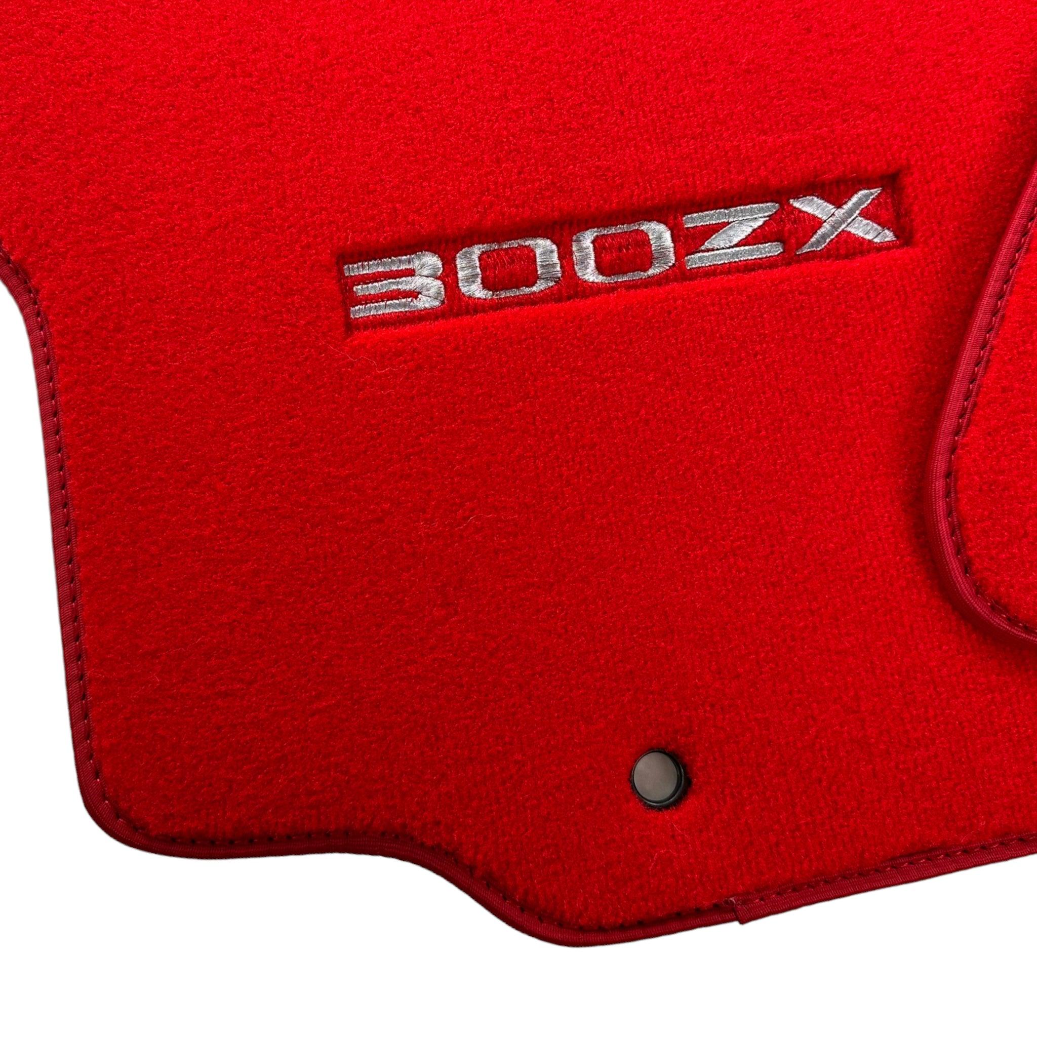 Floor Mats For Nissan 300ZX - Z32 (1990-1996) Tailored Red Carpets - AutoWin