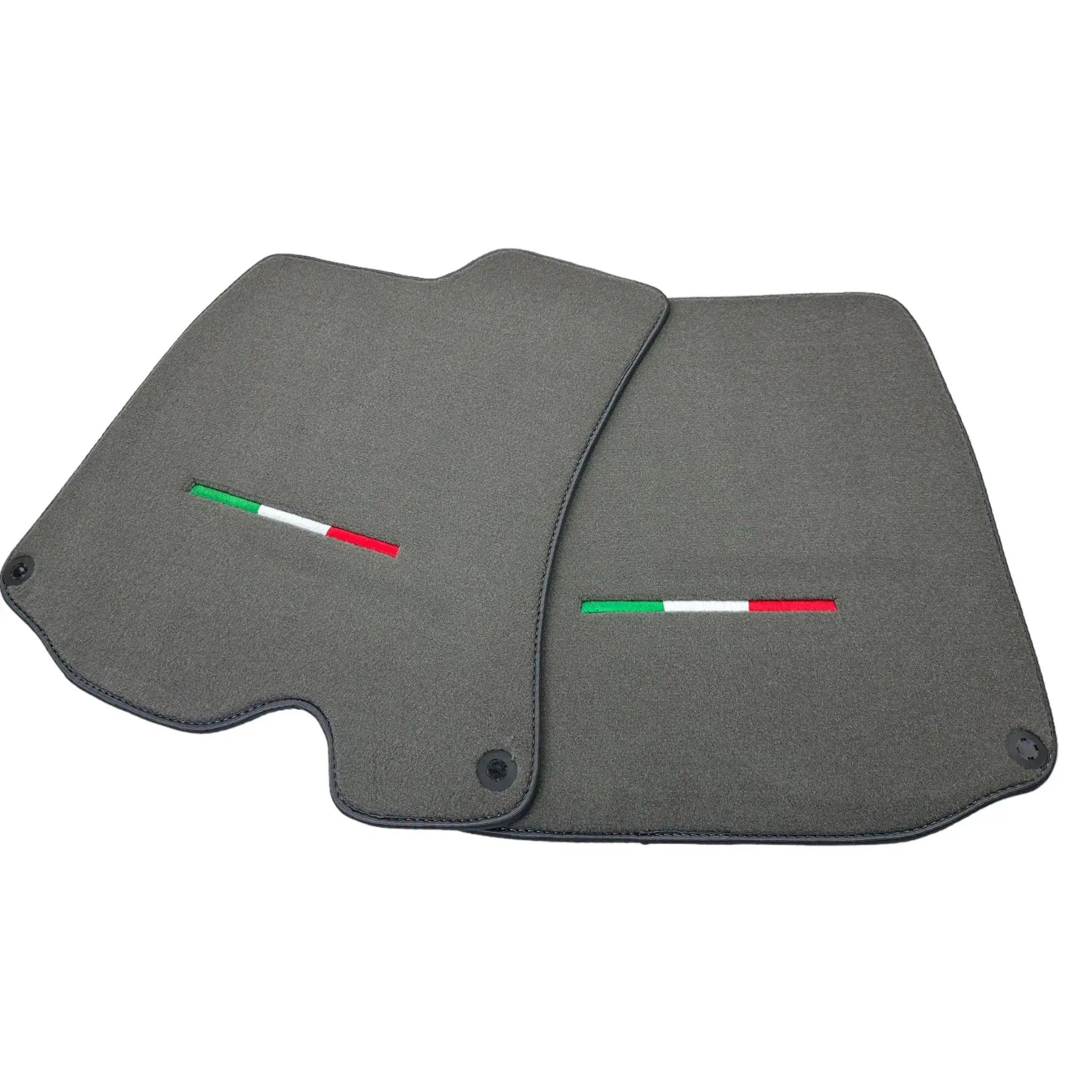 Gray Floor Mats For Ferrari Roma (2021-2024) Italian Edition - AutoWin