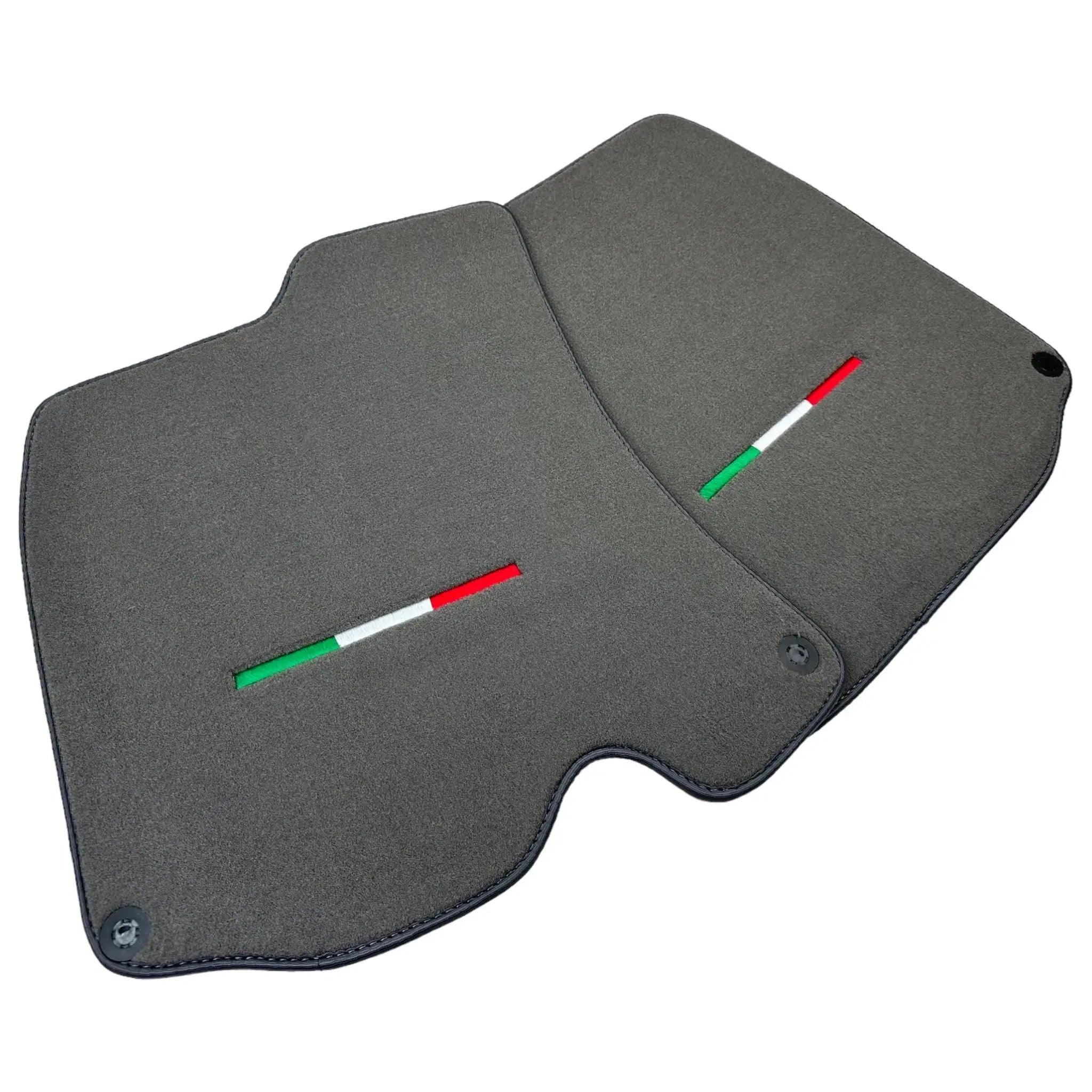 Gray Floor Mats For Ferrari Roma (2021-2024) Italian Edition - AutoWin