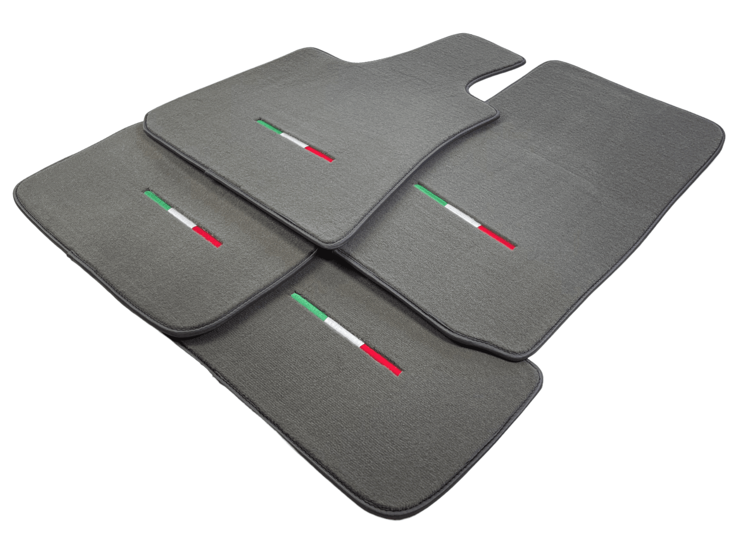 Gray Floor Mats For Maserati Coupé (2001-2007) Italy Edition - AutoWin