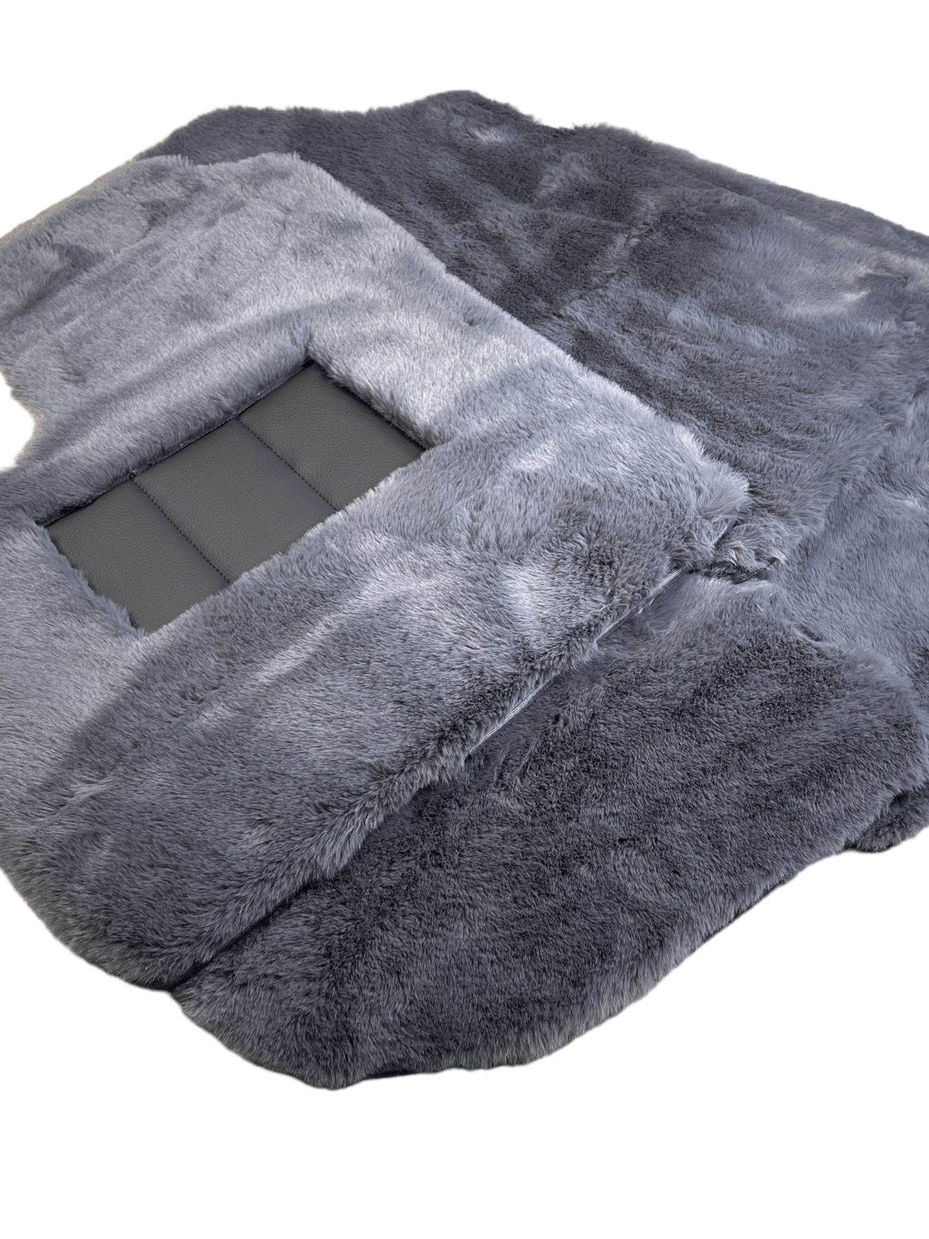 Gray Sheepskin Floor Mats For Bentley Continental Gt (2003–2017) Er56 Design - AutoWin