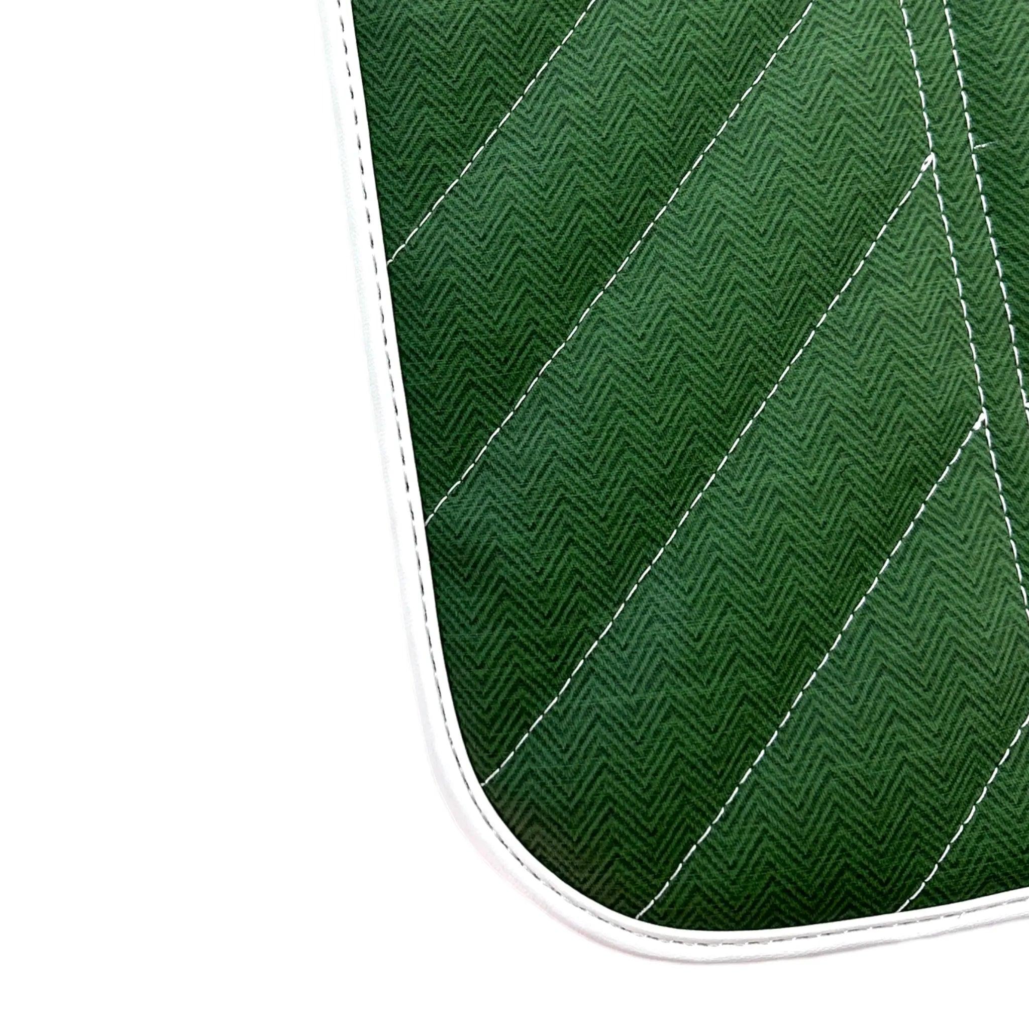 Green Leather Floor Mats For Rolls Royce Black Badge Phantom 20032016