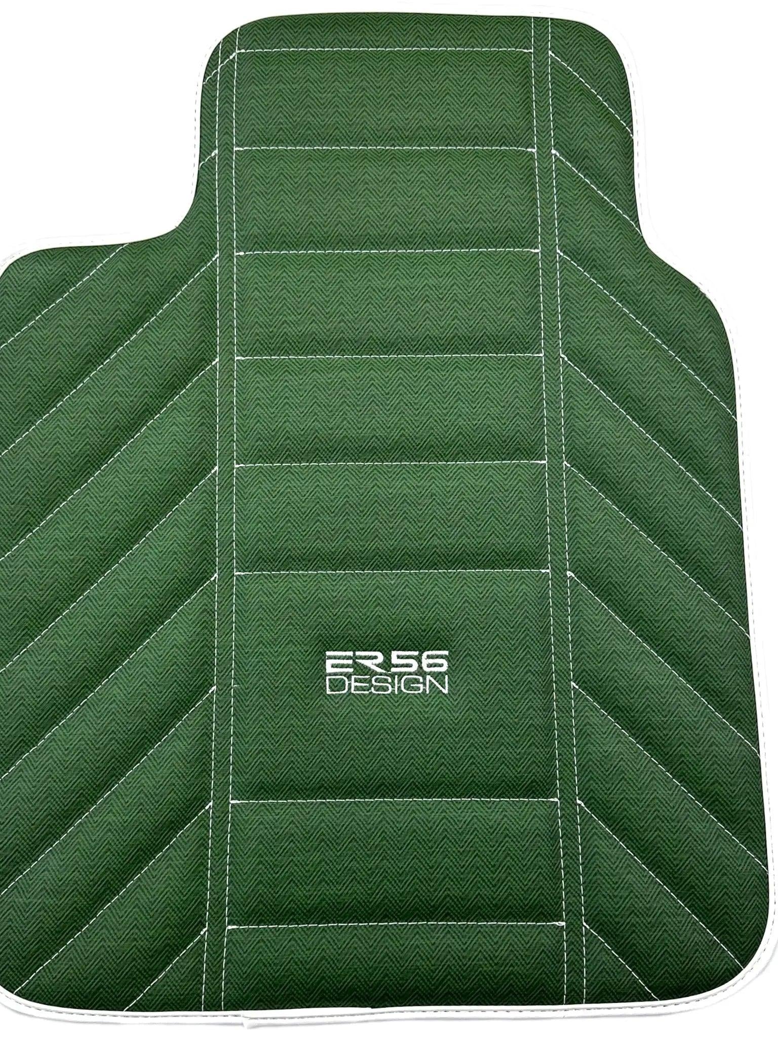 Green Leather Floor Mats For Rolls Royce Black Badge Phantom Drophead Coupe 20072016