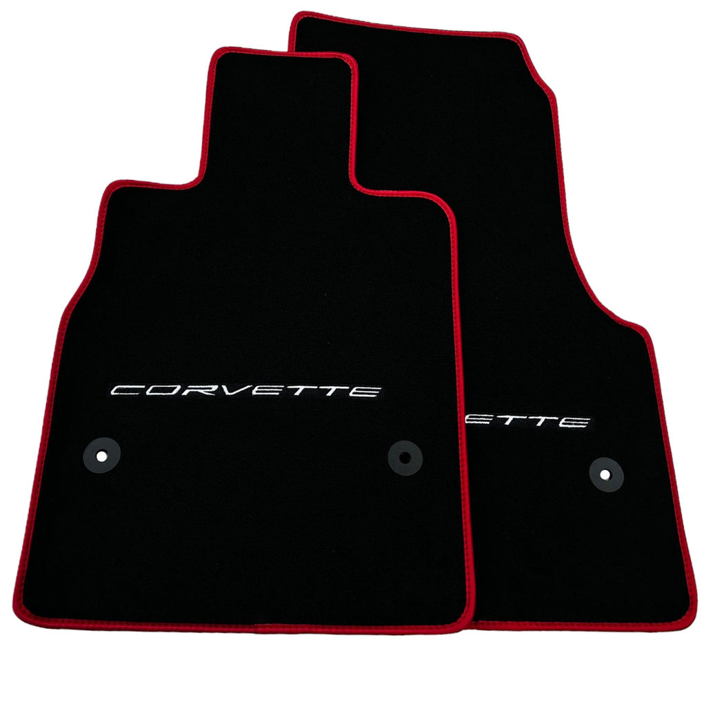 Black Floor Mats For Chevrolet Corvette C8 (2020-2024)