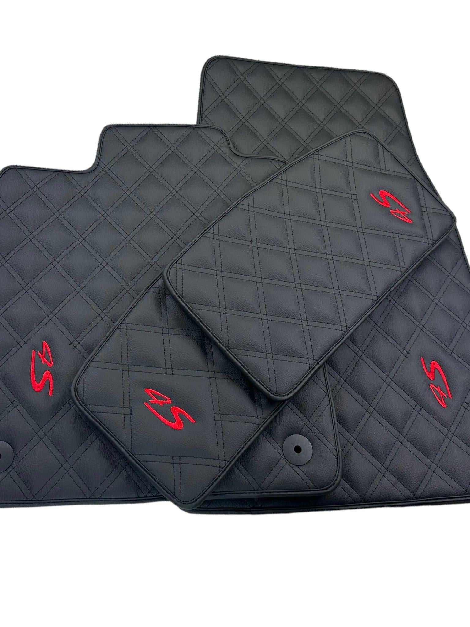 Leather Floor Mats For Porsche Taycan 4S (2019-2023)