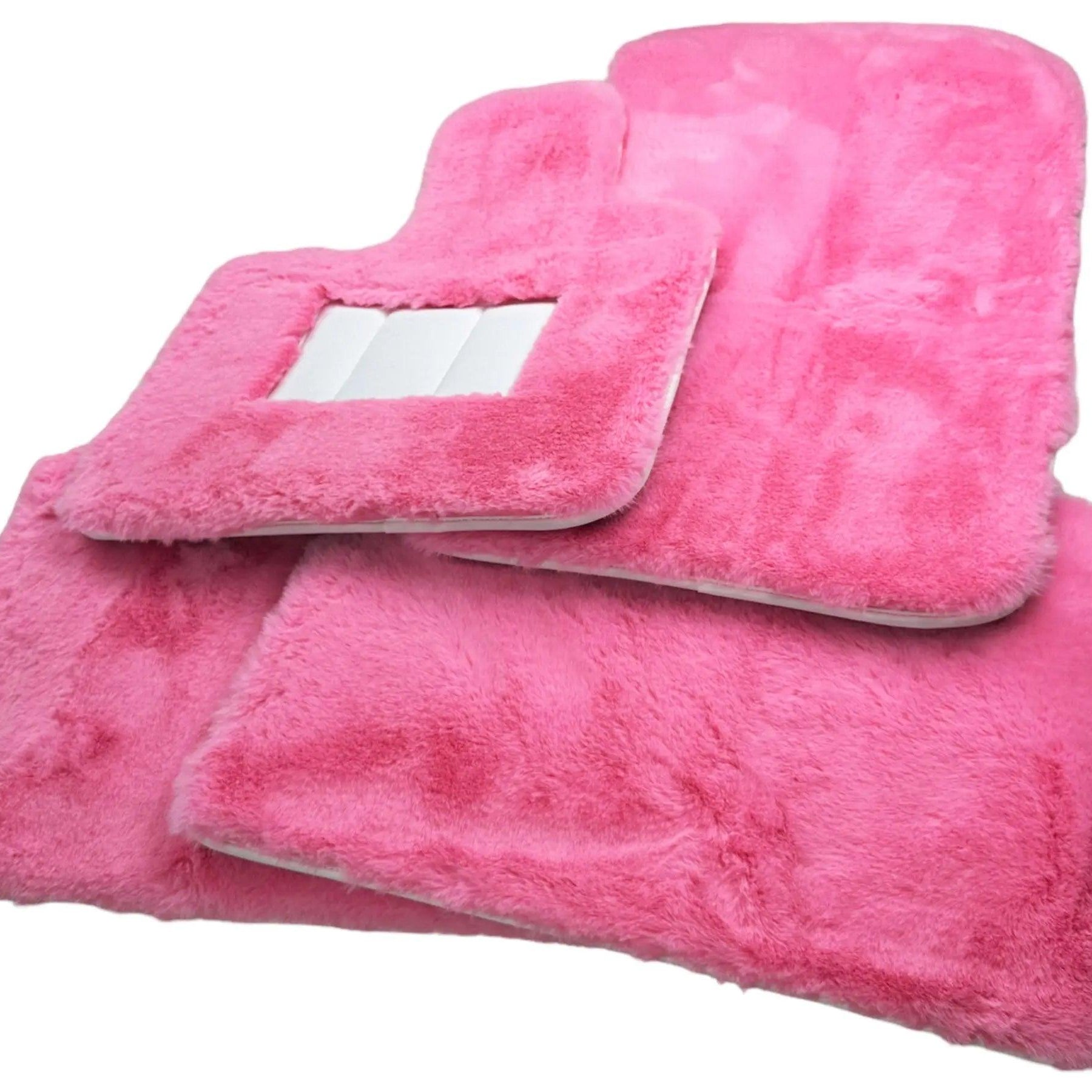 Pink Sheepskin Floor Mats For Rolls Royce Dawn Rr6 2016-2023 Er56 Design Brand