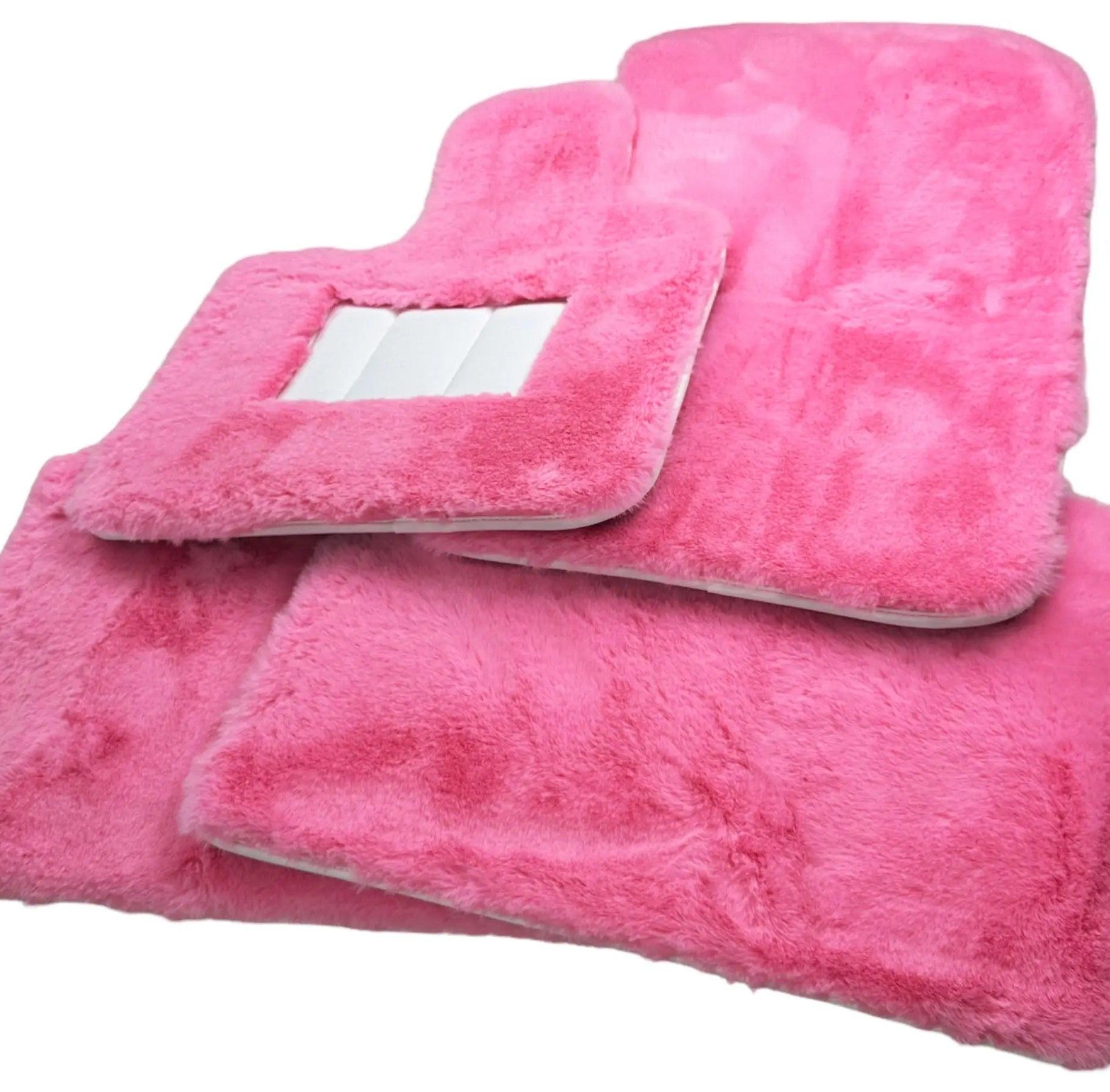 Pink Sheepskin Floor Mats For Rolls Royce Ghost Sedan 2010-2019 Er56 Design Brand