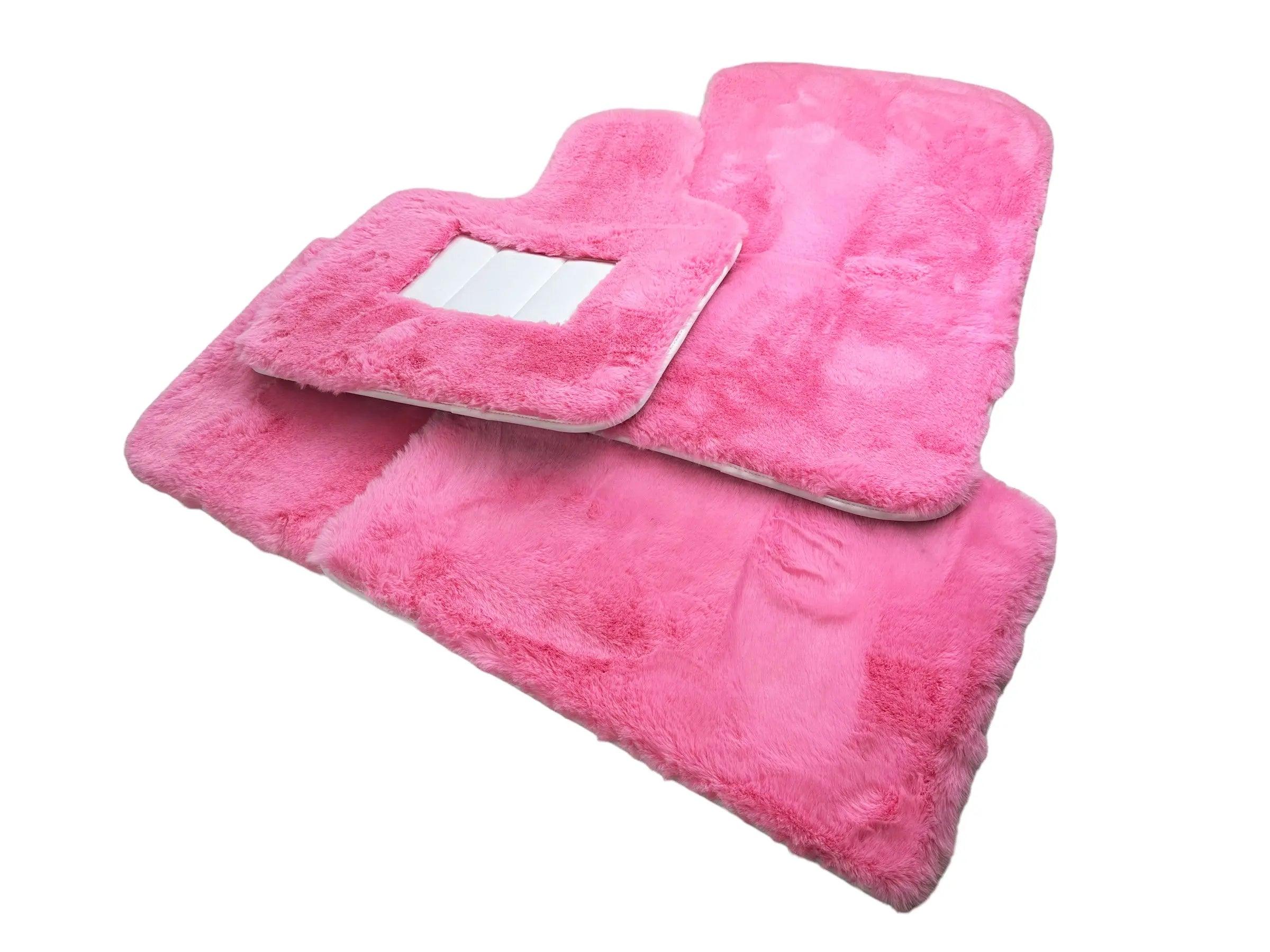 Pink Sheepskin Floor Mats For Rolls Royce Phantom 20032016 Er56 Design Brand