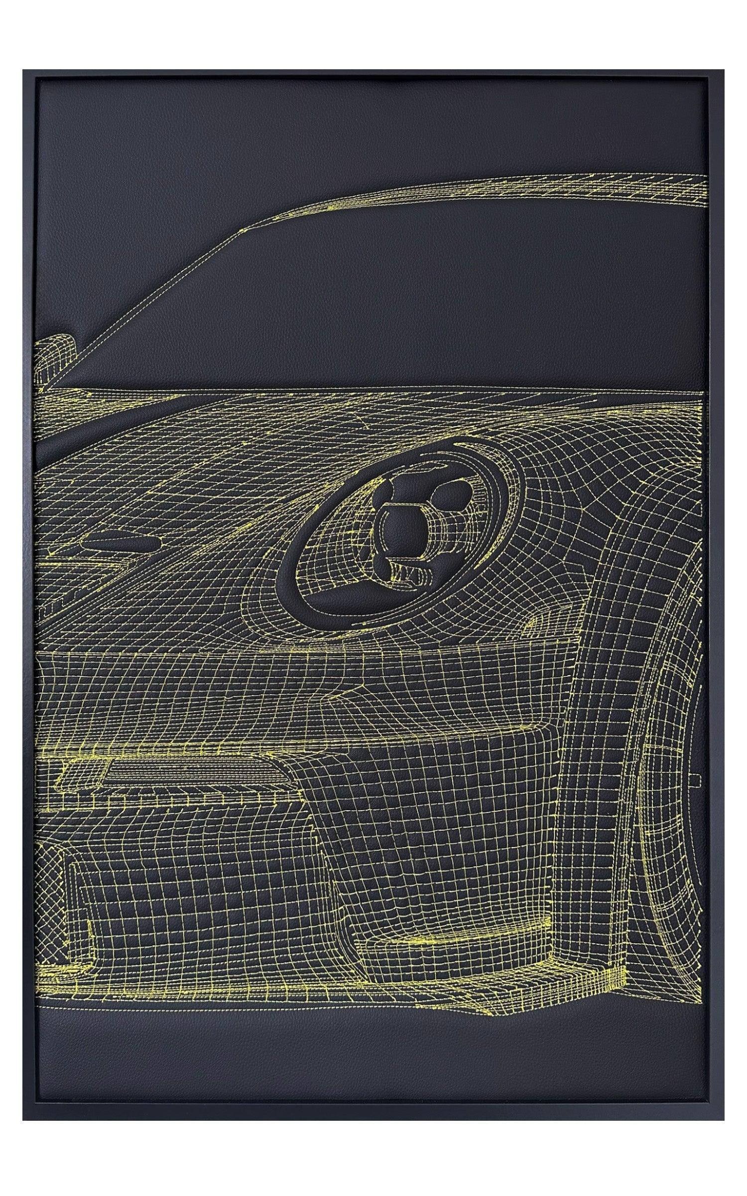 Porsche 911 GT3 Inspired 3D Luxury Eco-Leather Wall Decoration
